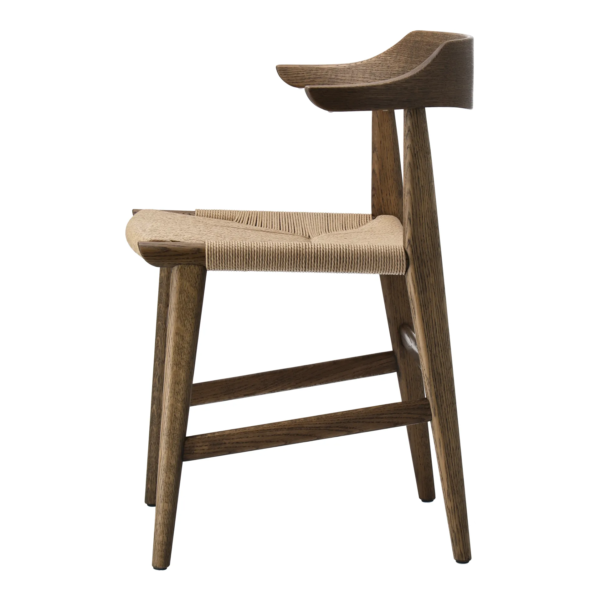 Hedda Armlehnstuhl, Eiche-schwarz-Papierkordel natur Gärsnäs