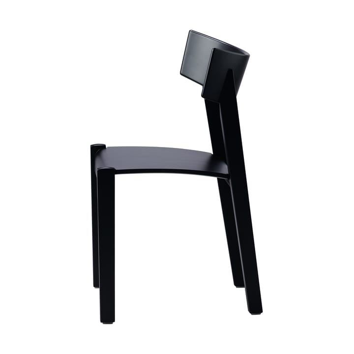Tati Stuhl - Buchen furnierte Sitzfläche - schwarz gebeizt - Gärsnäs