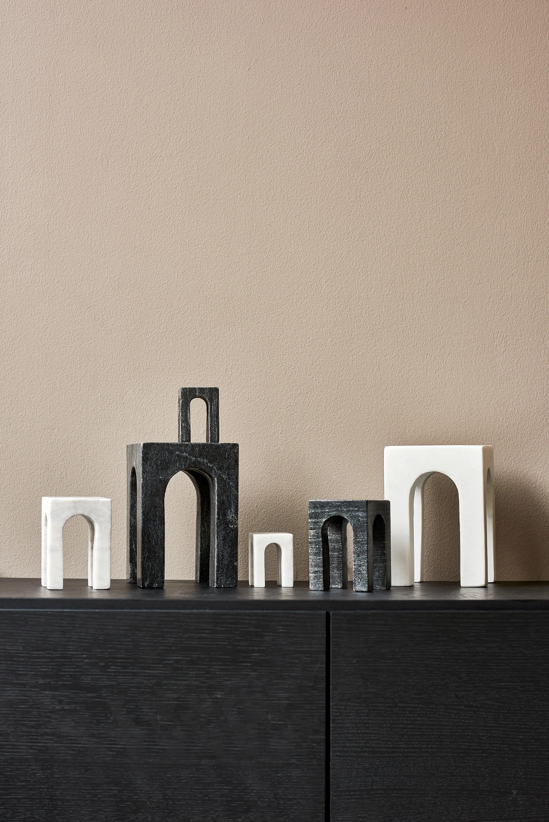 Arkis Buchstütze 3 Teile, Schwarz Gejst