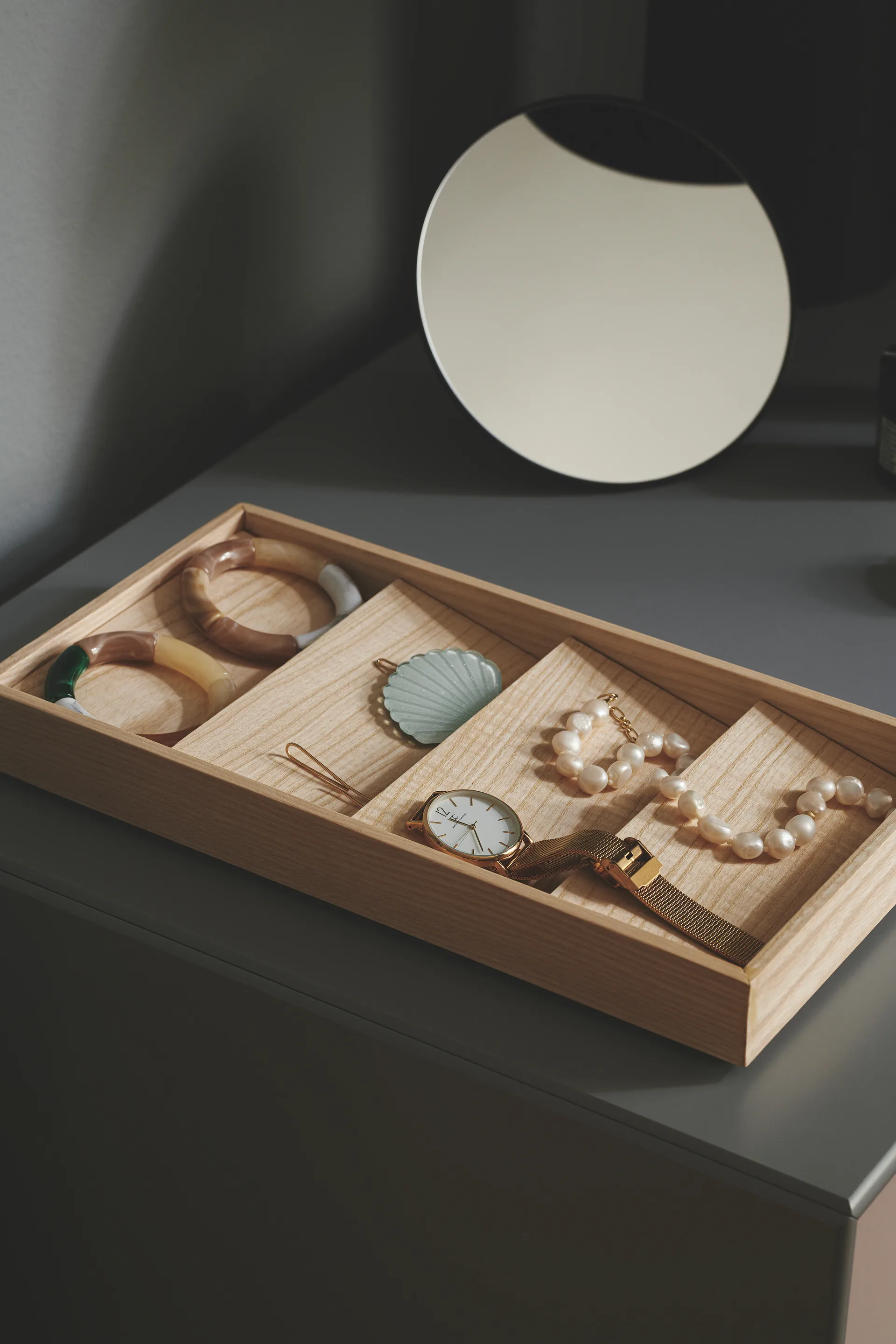 Duune Organizer 4 Ablagefächer, Helle Eiche Gejst