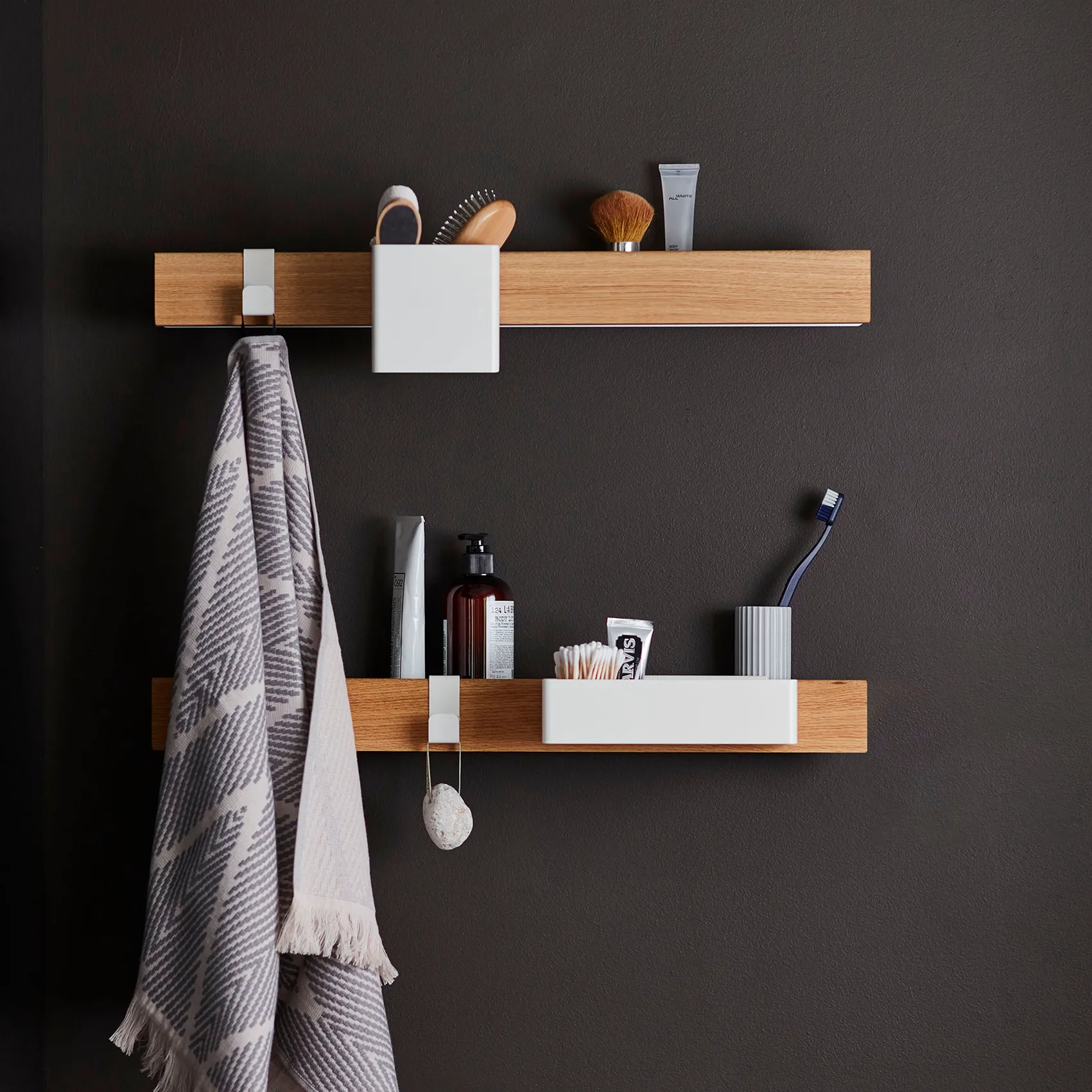 Flex Rail Magnetleiste 60cm, Eiche-weiß Gejst