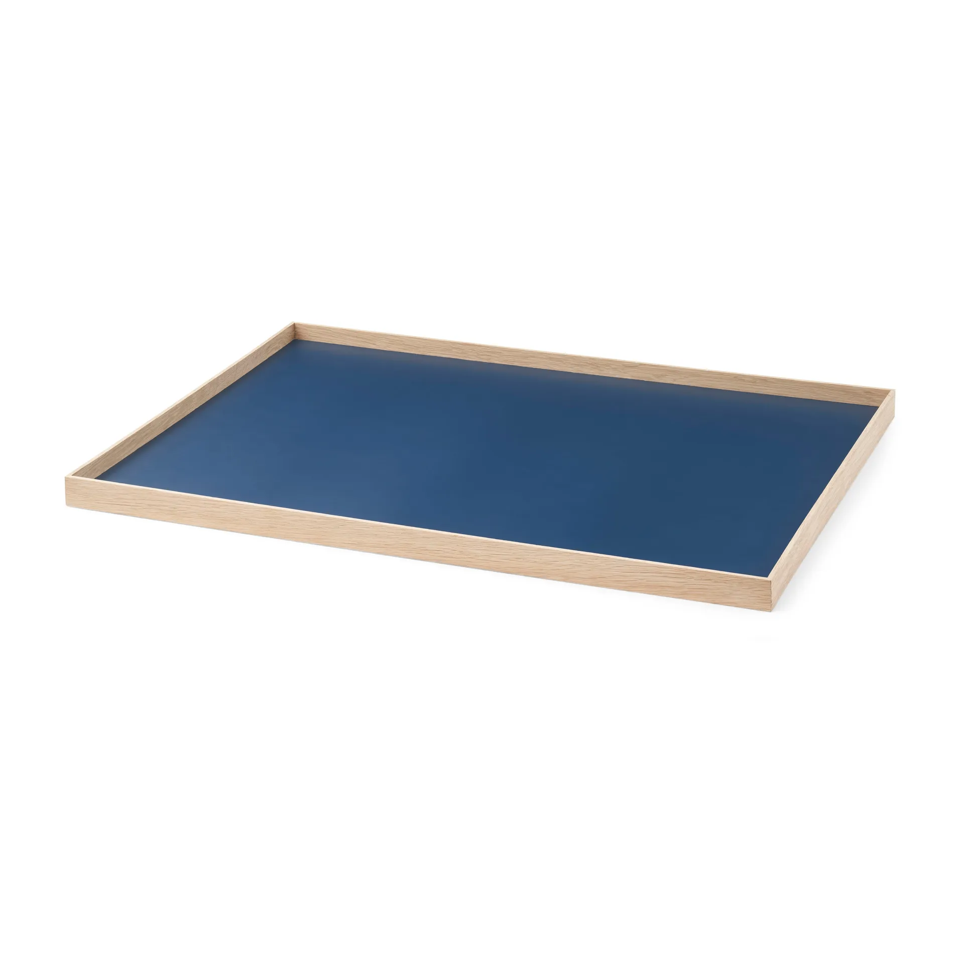 Frame Tablett large 35,5 x 50,6cm, Eiche-blau Gejst