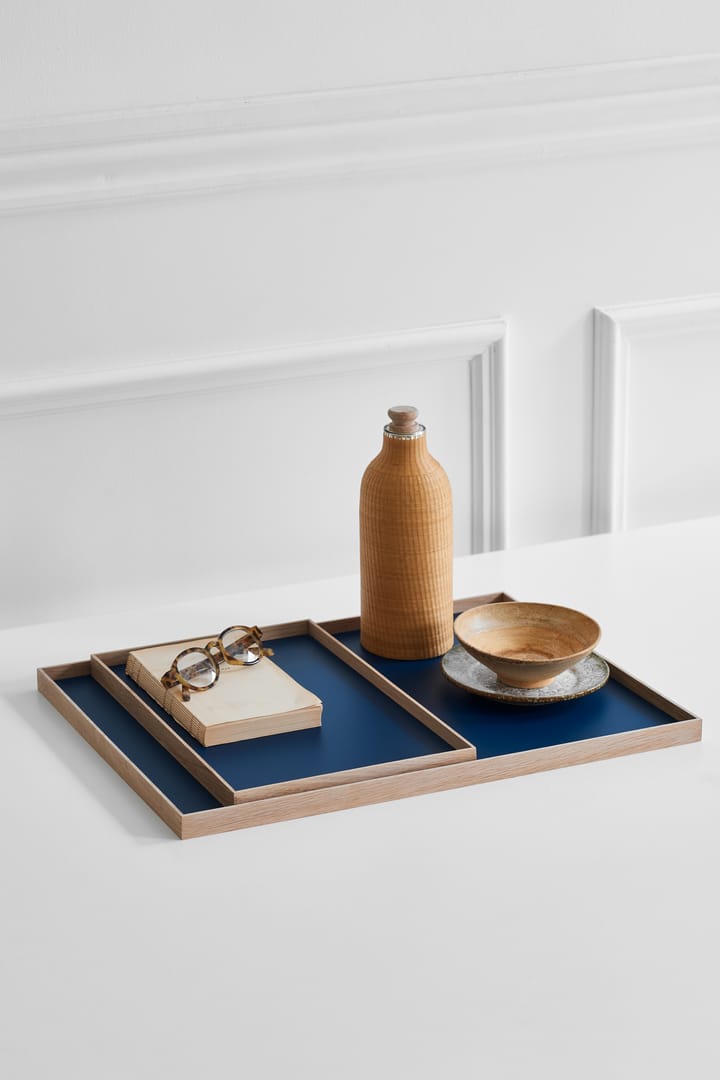 Frame Tablett large 35,5 x 50,6cm - Eiche-blau - Gejst