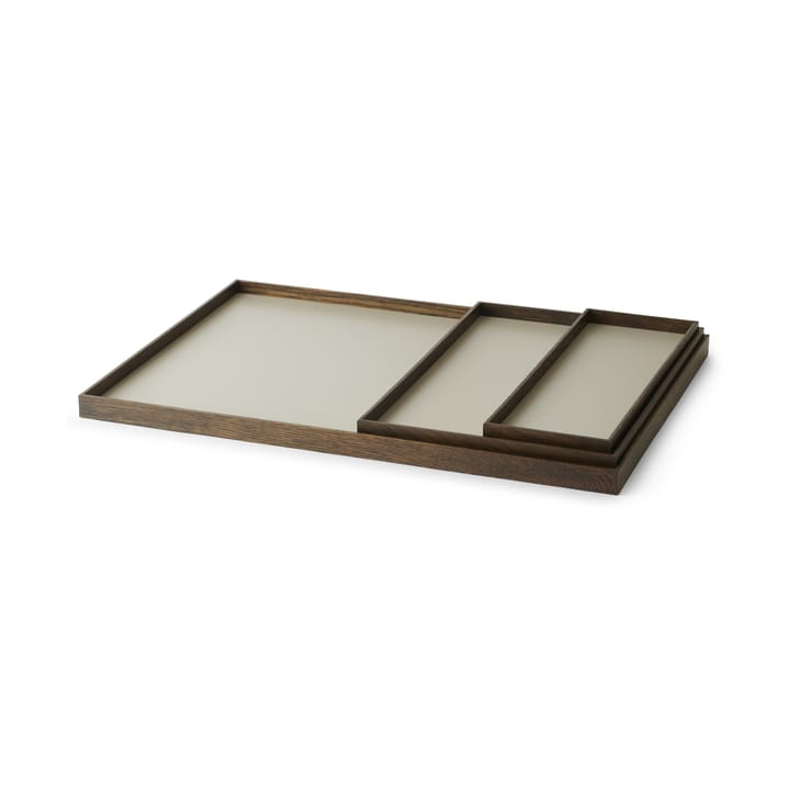 Frame Tablett large 35,5 x 50,6cm, Eiche geraucht-grau Gejst