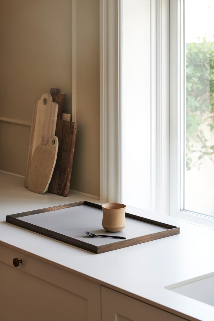 Frame Tablett large 35,5 x 50,6cm, Eiche geraucht-grau Gejst