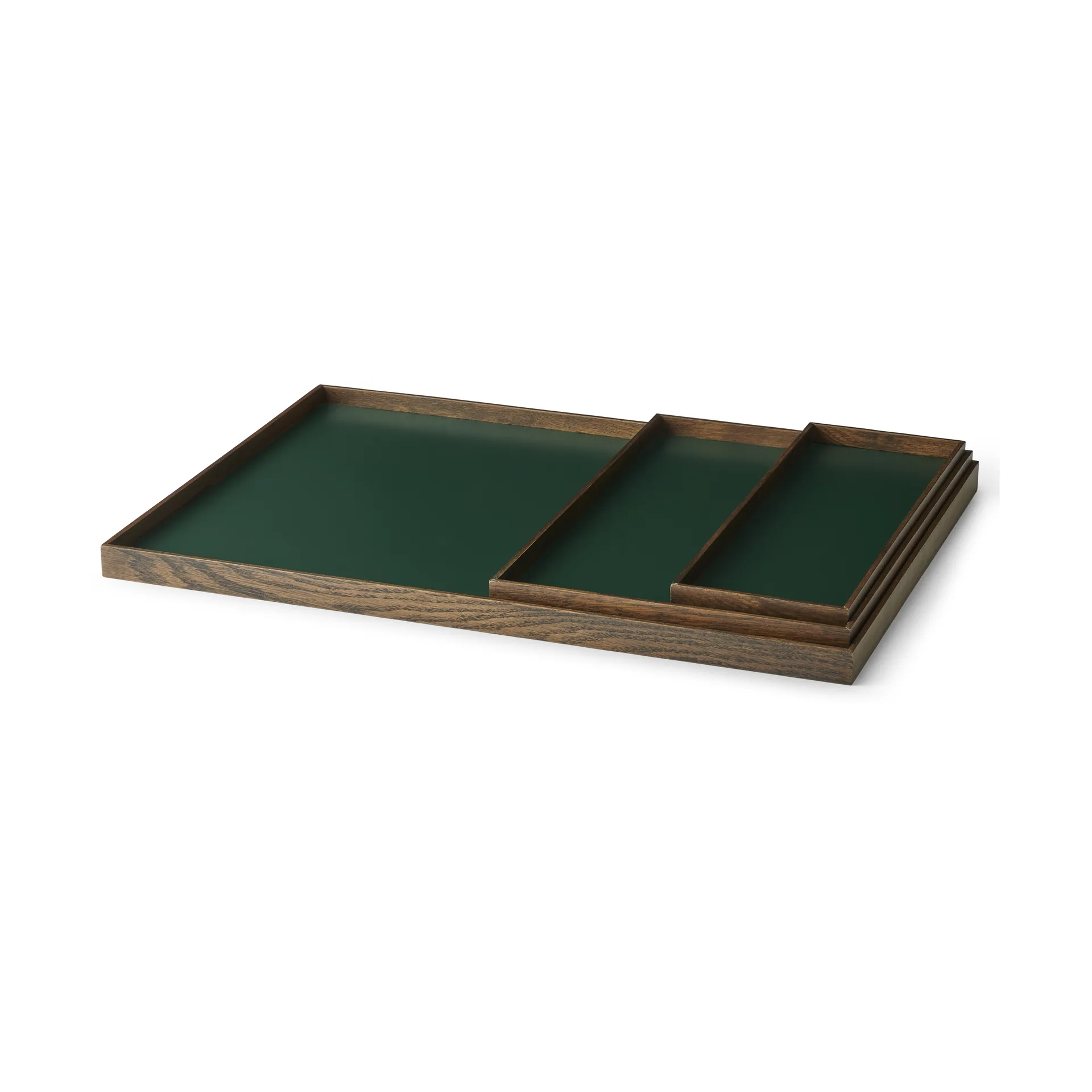 Frame Tablett medium 23 x 34cm, Eiche geraucht-grün Gejst