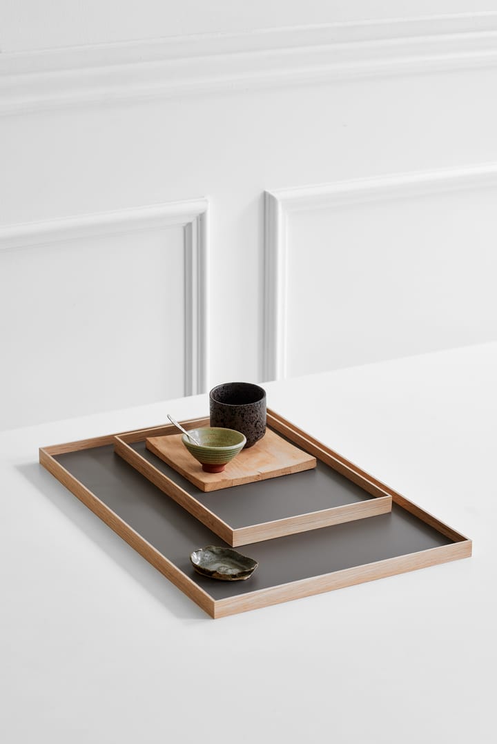 Frame Tablett medium 23,2 x 34cm - Eiche-hellgrau - Gejst