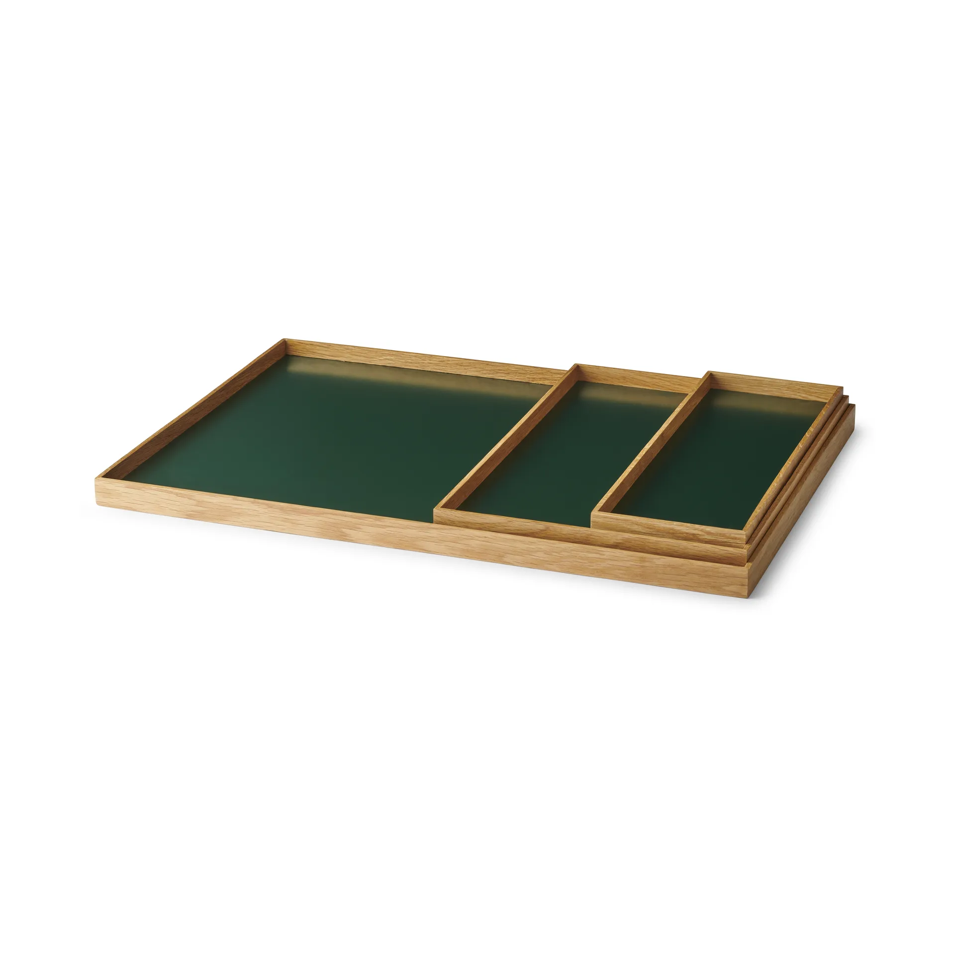 Frame Tablett small 11x32,4cm, Eiche-grün Gejst