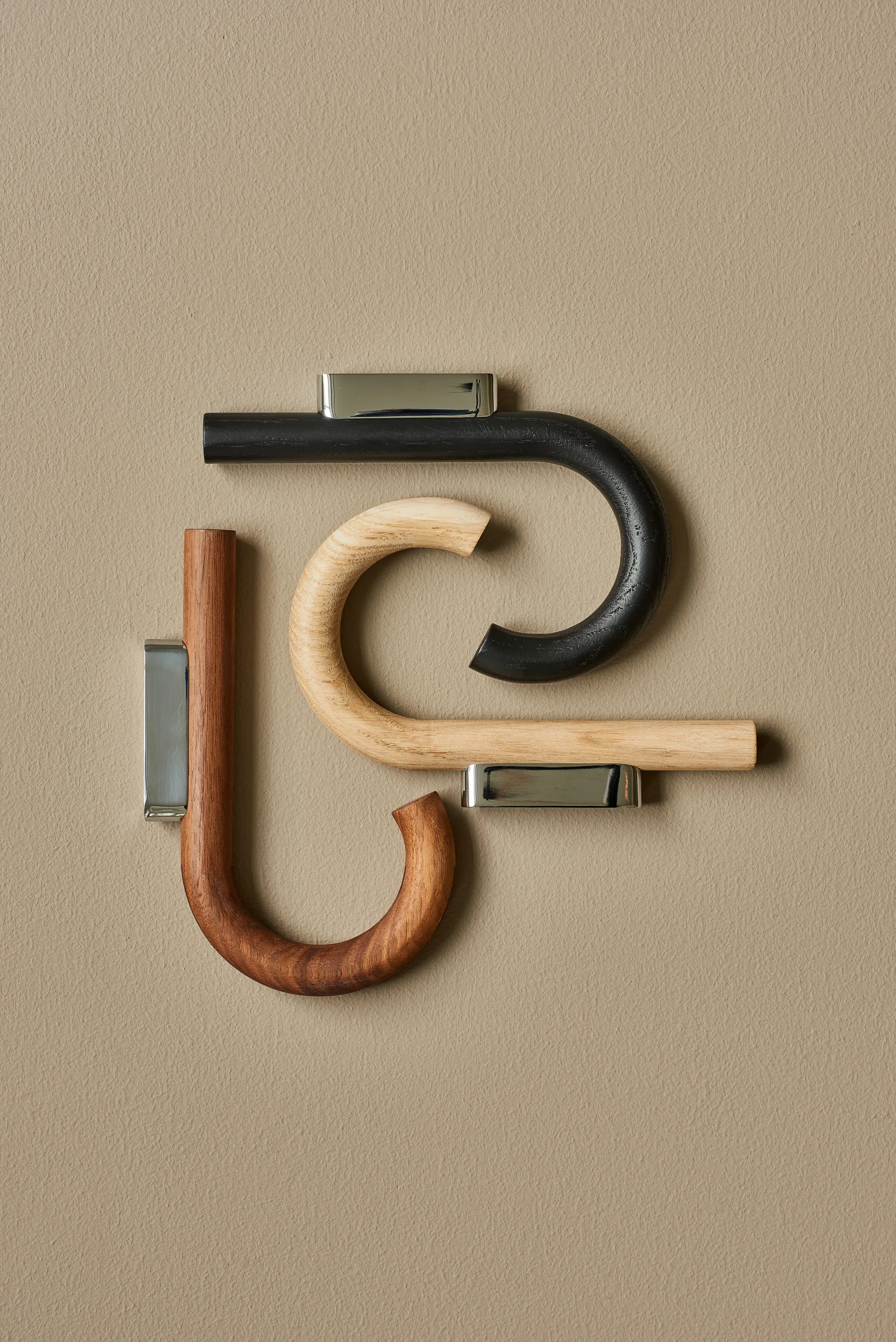 Hook Haken 19cm, Eiche-Chrom Gejst