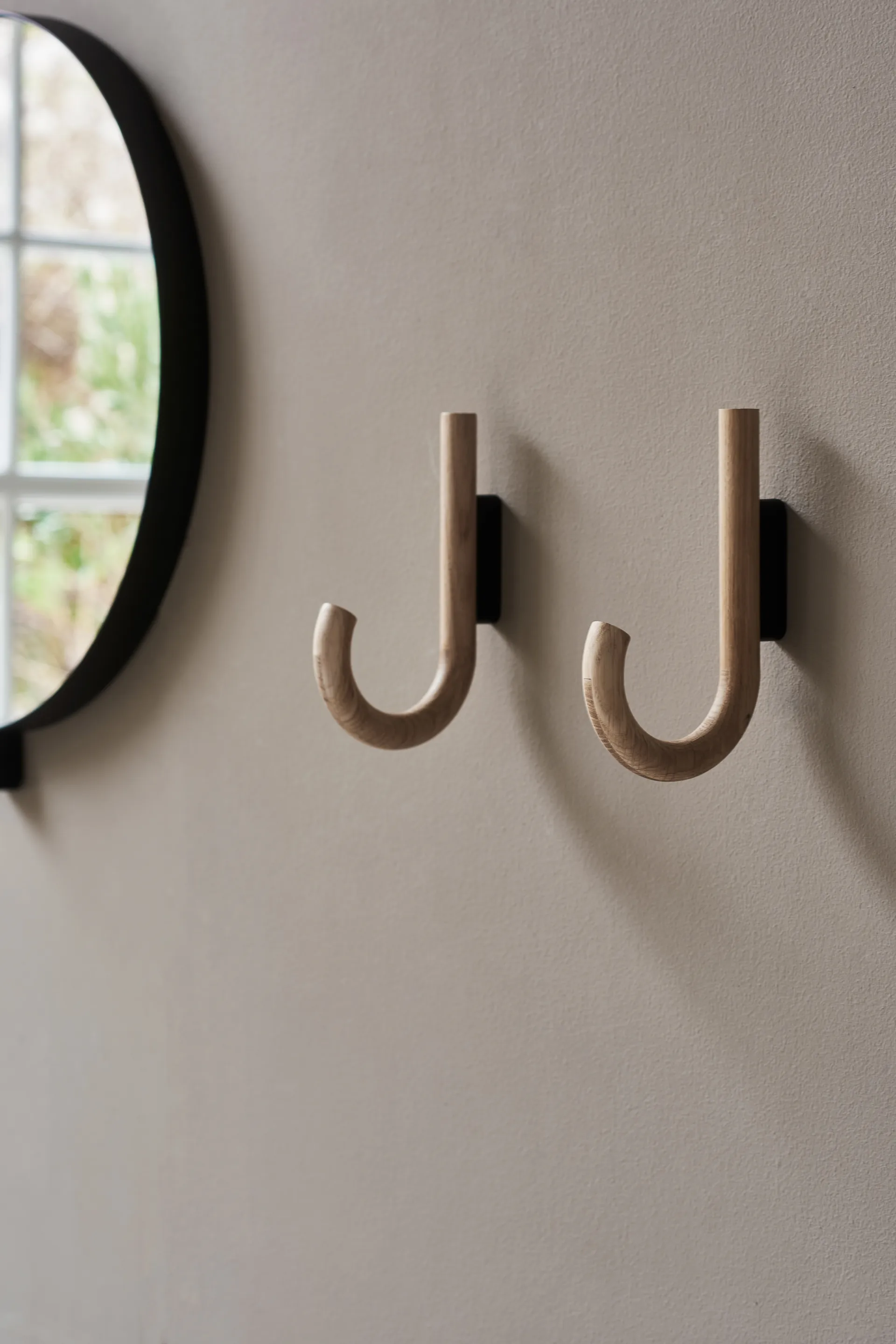 Hook Haken 19cm, Eiche-schwarz Gejst