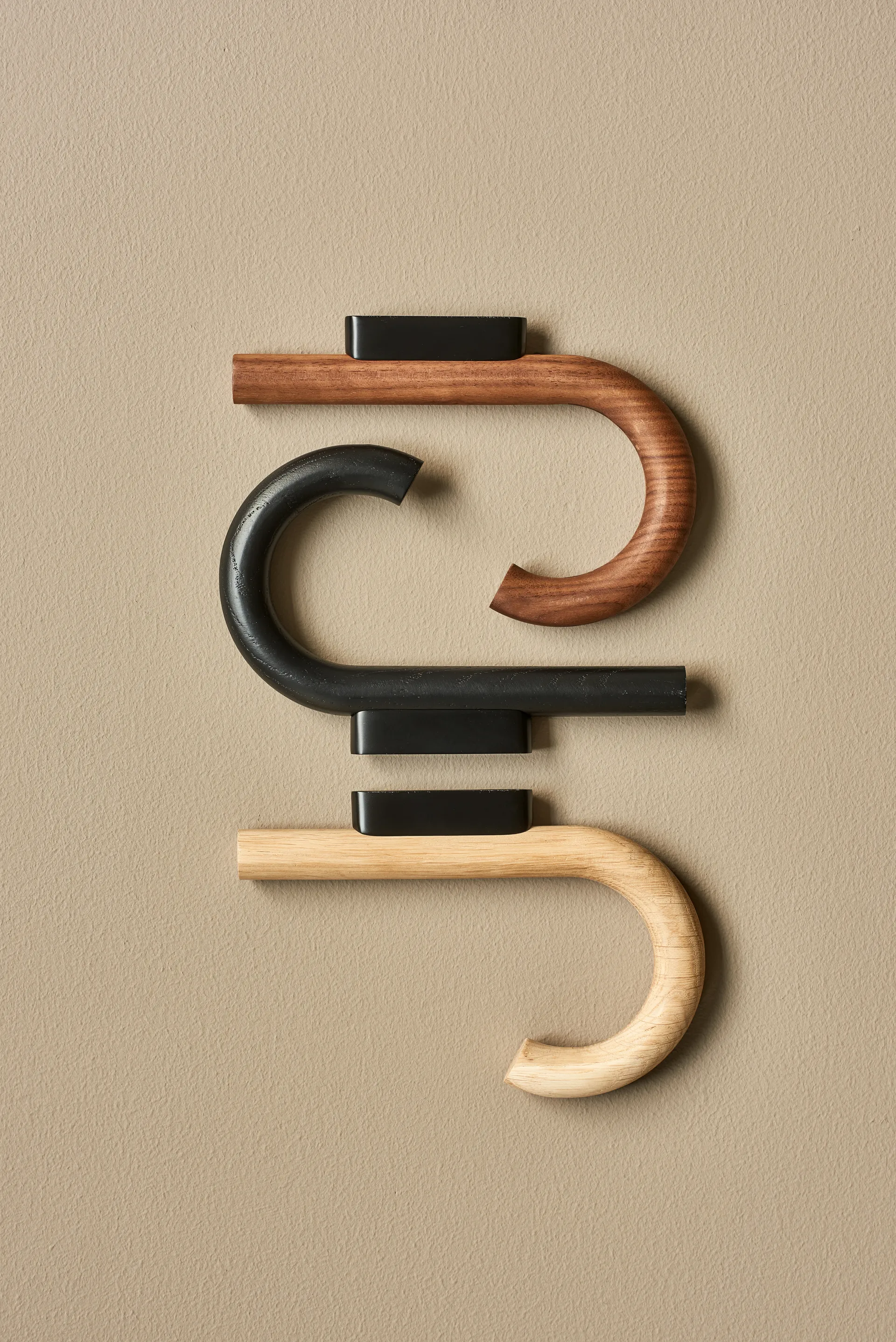 Hook Haken 19cm, Eiche-schwarz Gejst