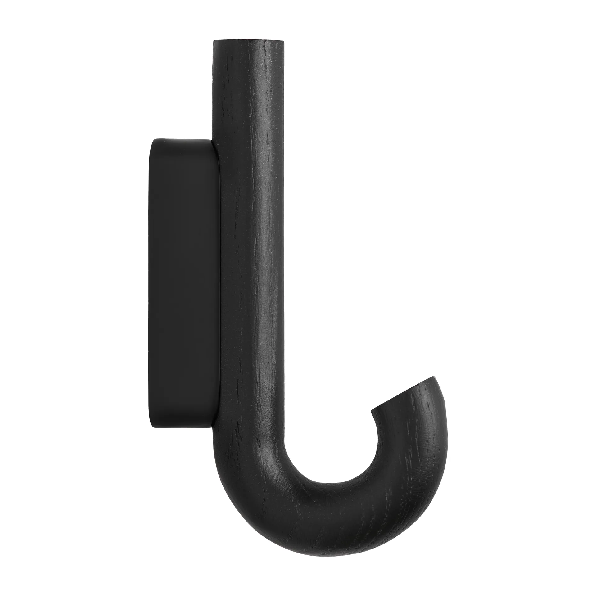 Hook Haken mini 13.3cm, Schwarze Eiche-Schwarz Gejst
