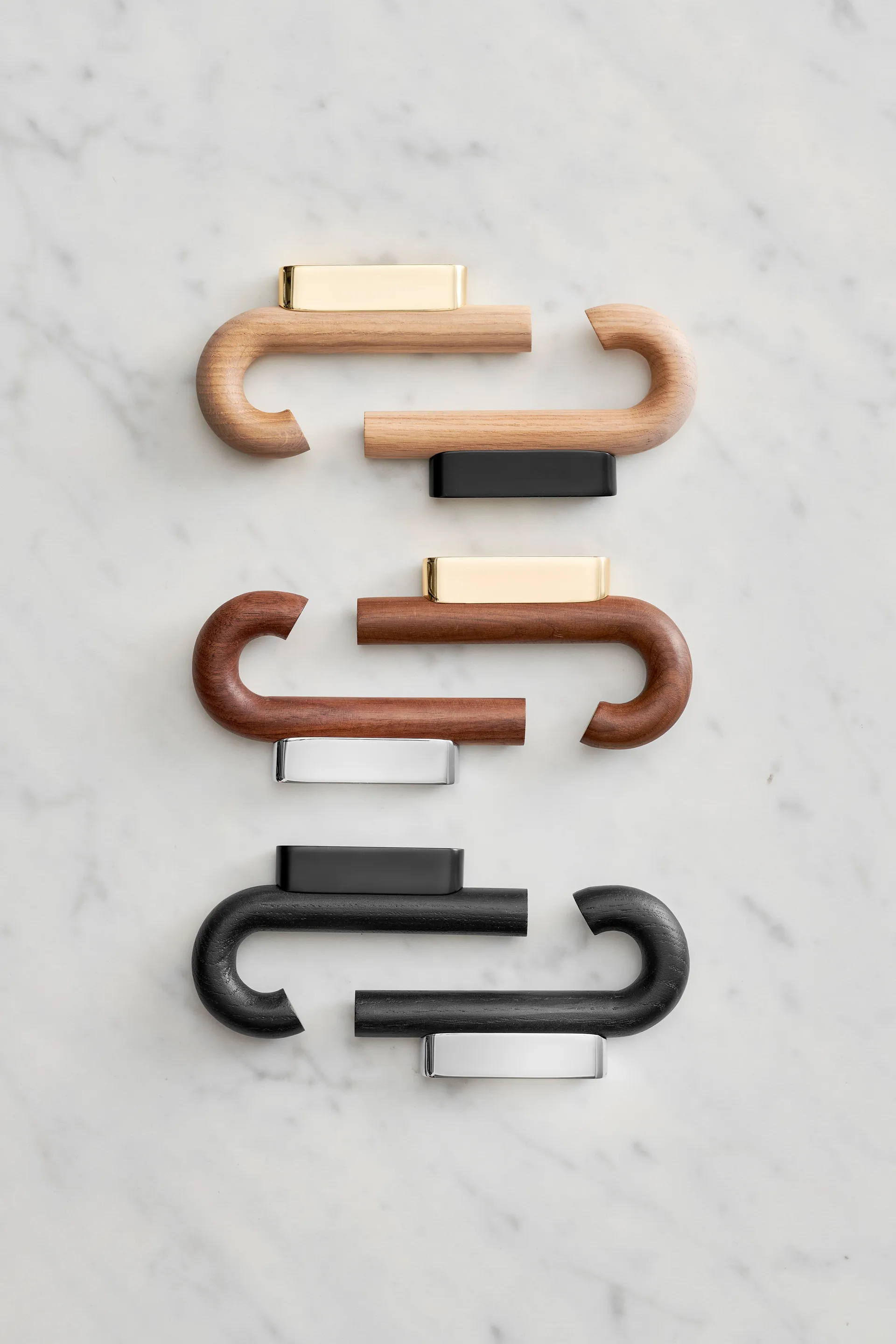 Hook Haken mini 13.3cm, Schwarze Eiche-Schwarz Gejst