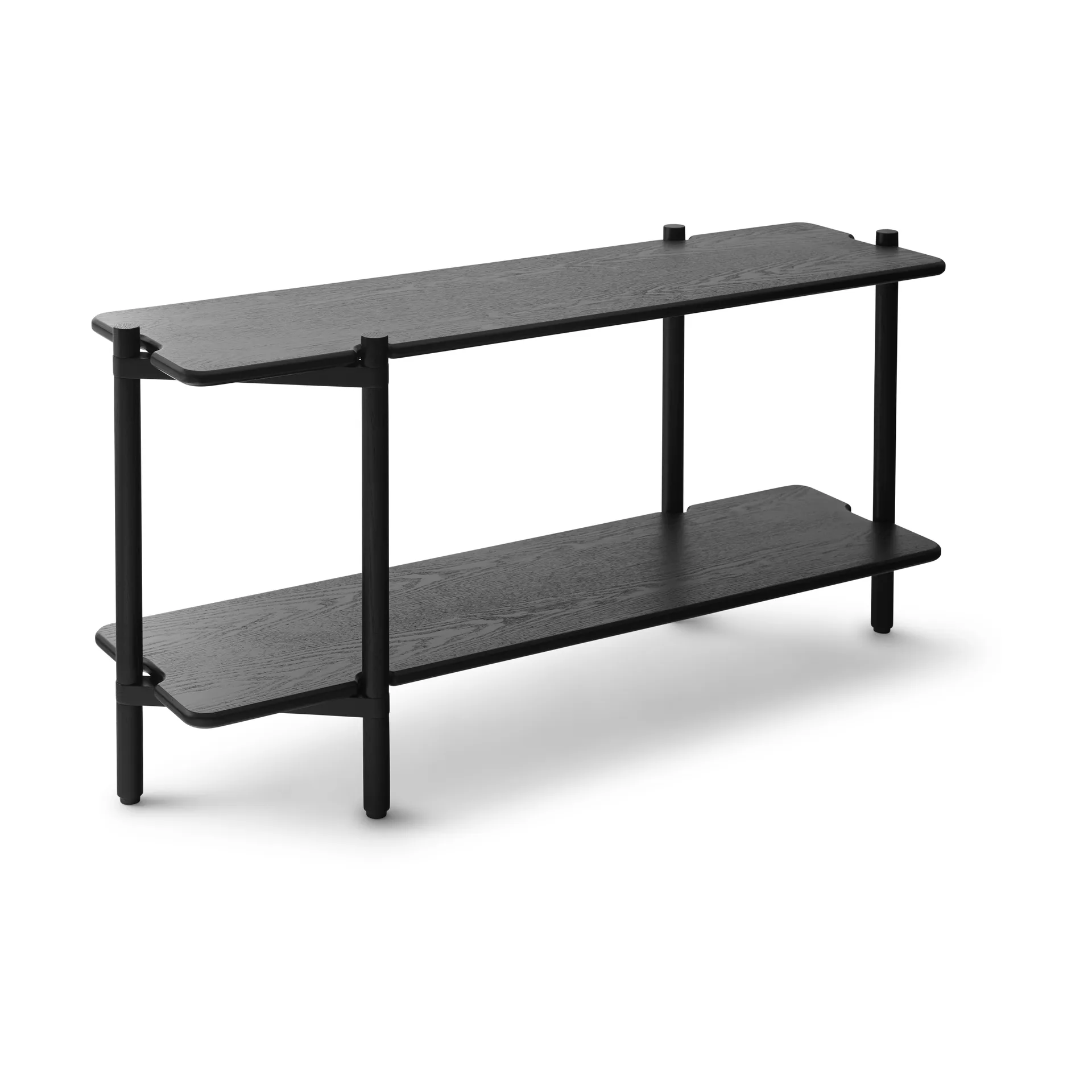 Invi Bücherregal 2 Regalbretter modul 1, Esche schwarz Gejst