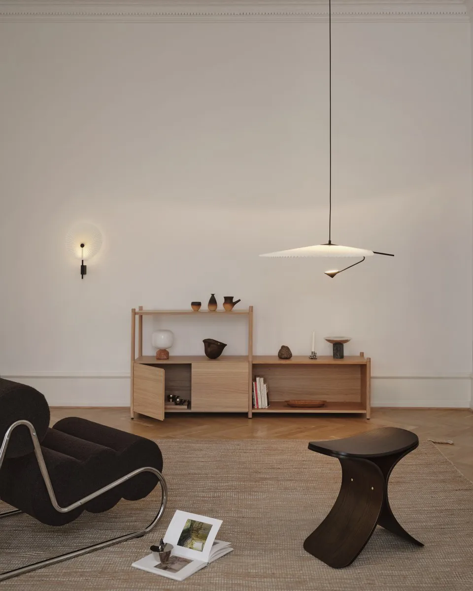 Luno Hocker 48x28x72 cm, Dunkle Eiche Gejst