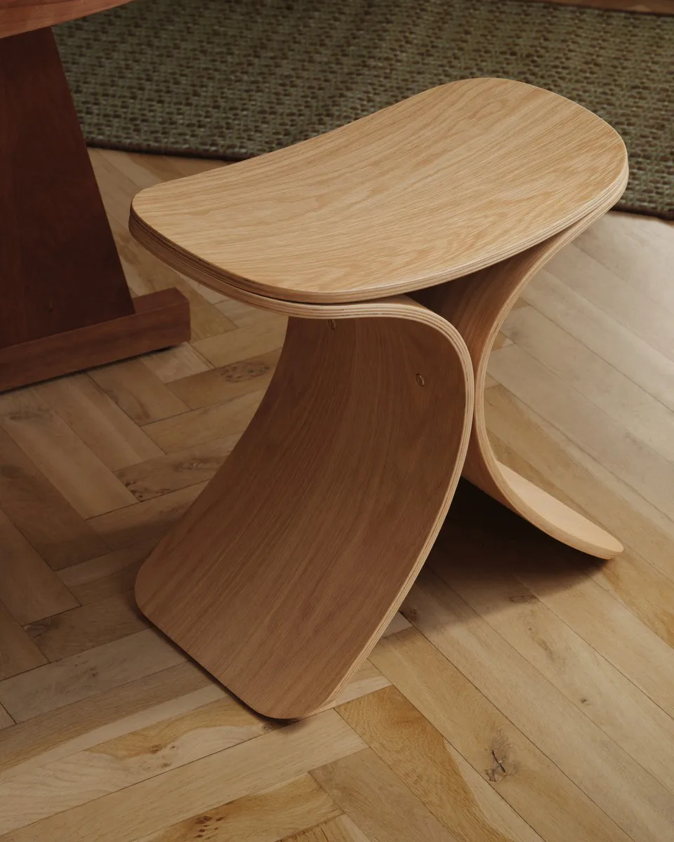 Luno Hocker 48x28x72 cm, Eiche Gejst