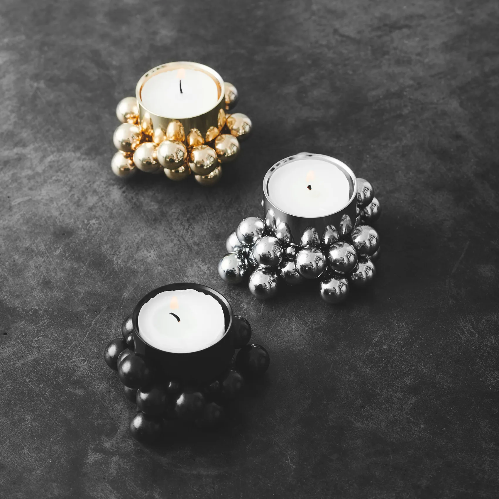 Molekyl Windlicht, Chrom Gejst