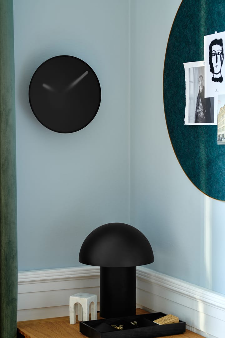 Momentt Wanduhr Ø30cm, Schwarz Gejst