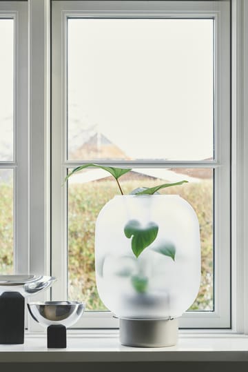 Nebl Blumentopf mit gefrostetem Glas Ø26cm - Grau - Gejst