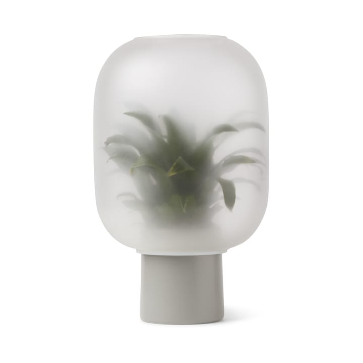 Nebl Blumentopf mit Milchglas groß Ø25cm, Grau Gejst