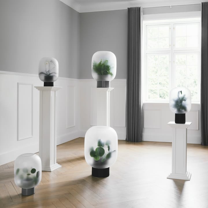Nebl Blumentopf mit Milchglas groß Ø25cm, Grau Gejst
