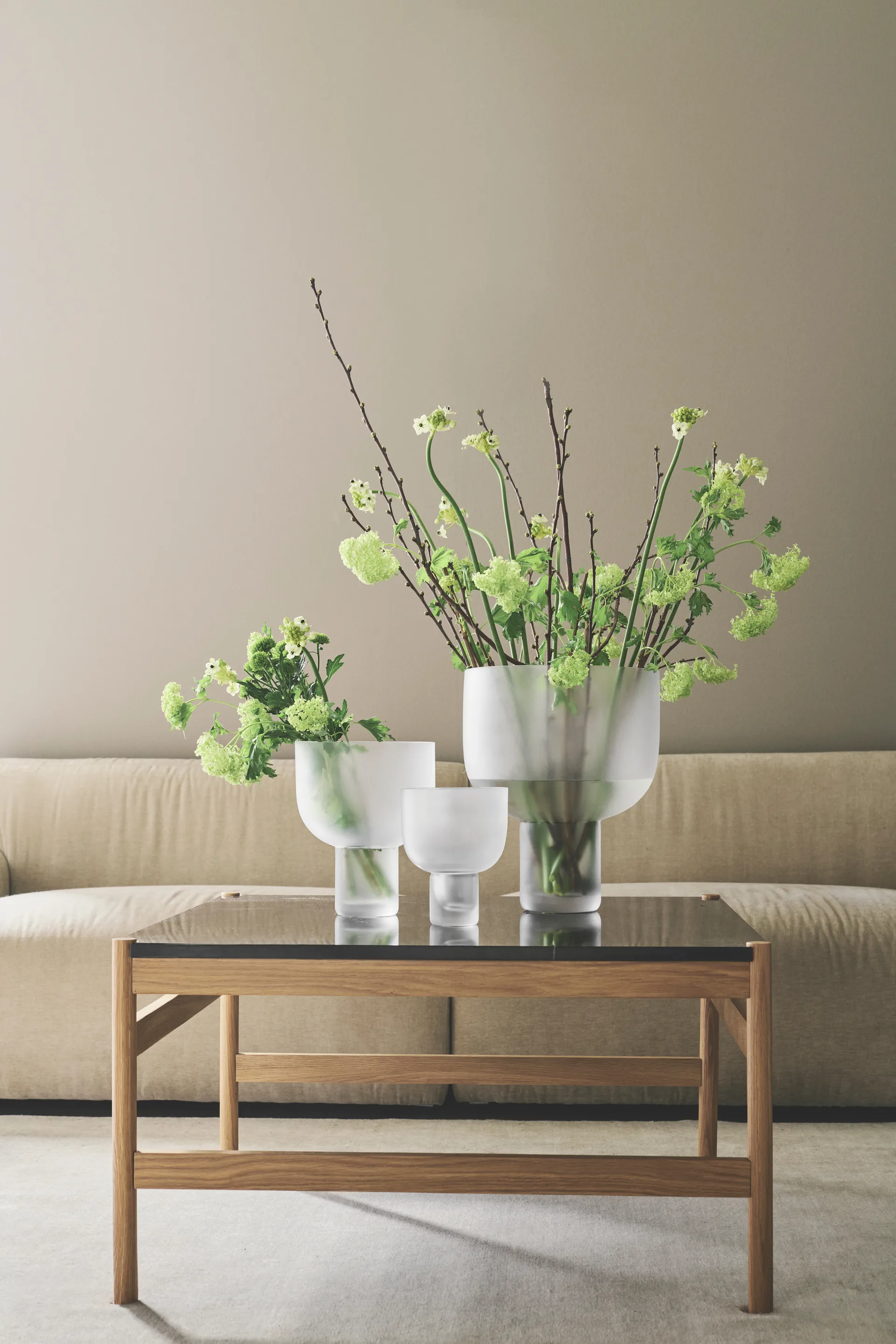 Nebl Vase medium, Frosted Gejst