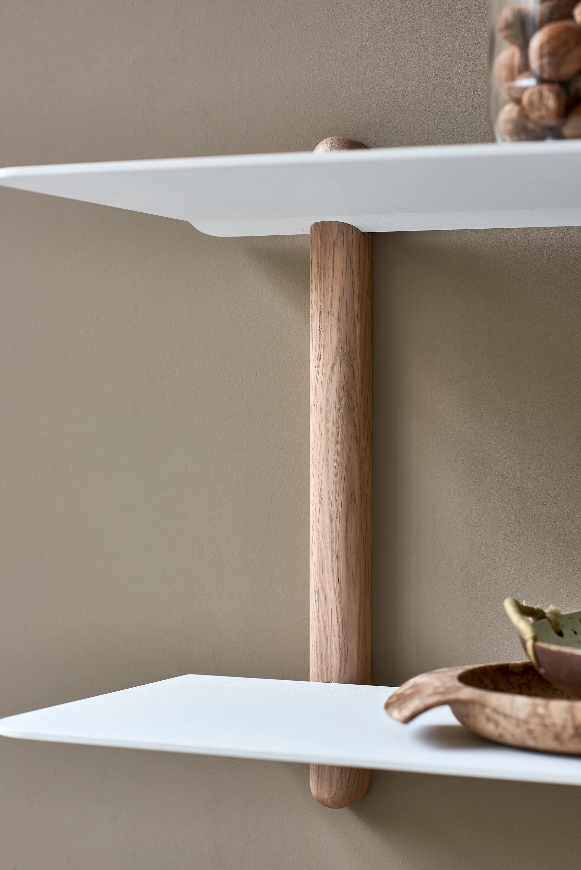 Nivo Regal F large, Helle Eiche-Weiß Gejst