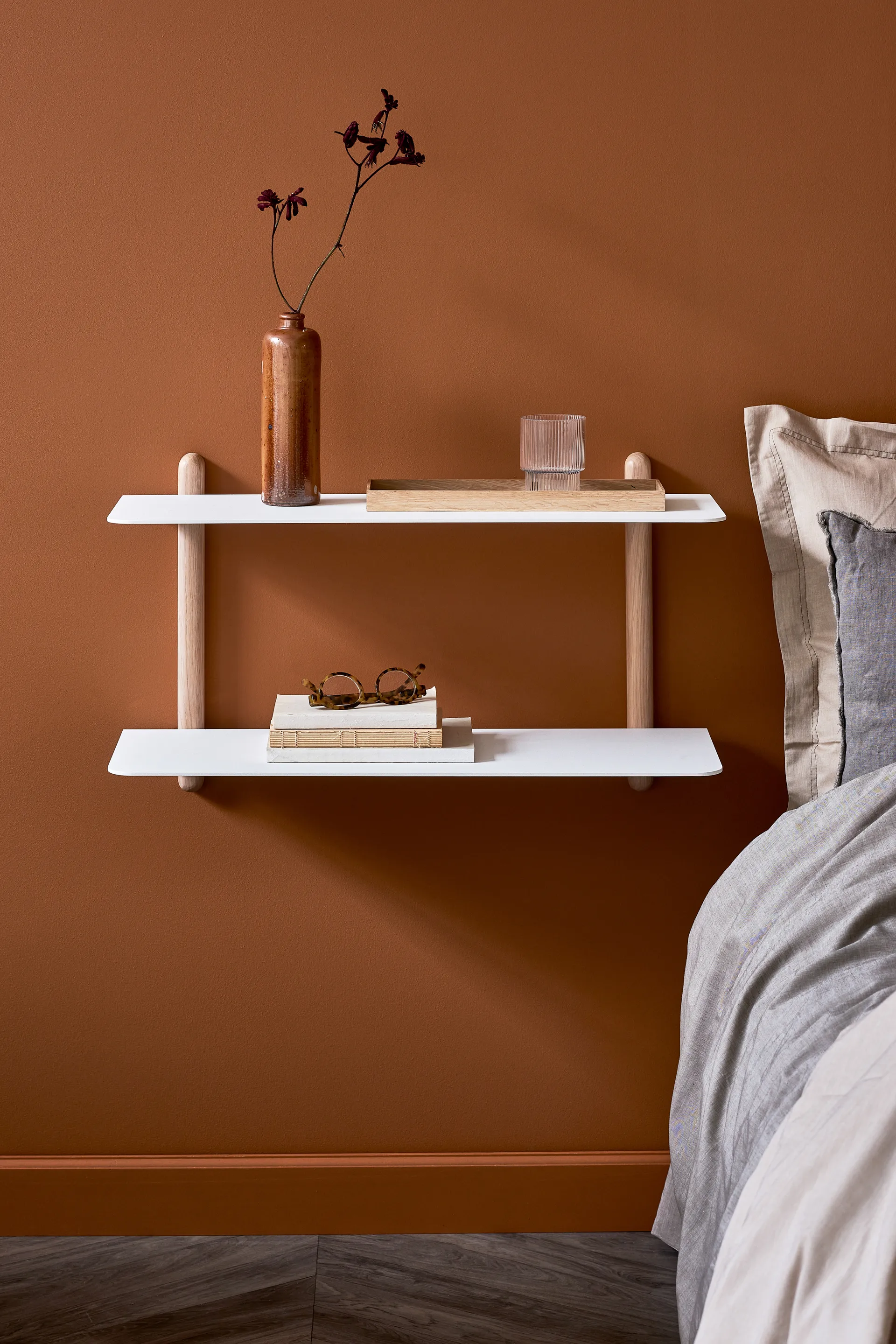 Nivo Regal F large, Helle Eiche-Weiß Gejst