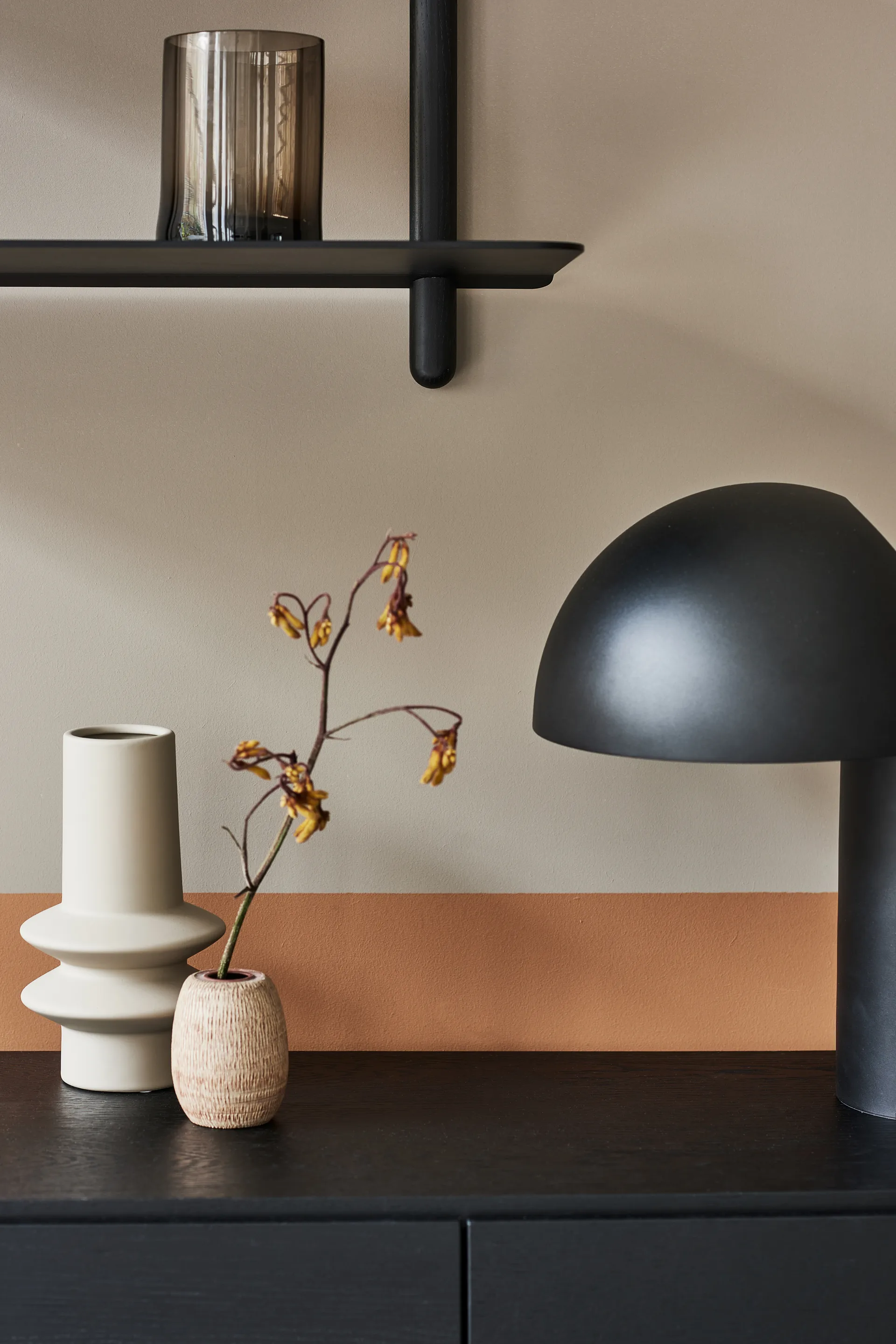 Nivo Regal F large, Schwarz gebeizte Esche-Schwarz Gejst