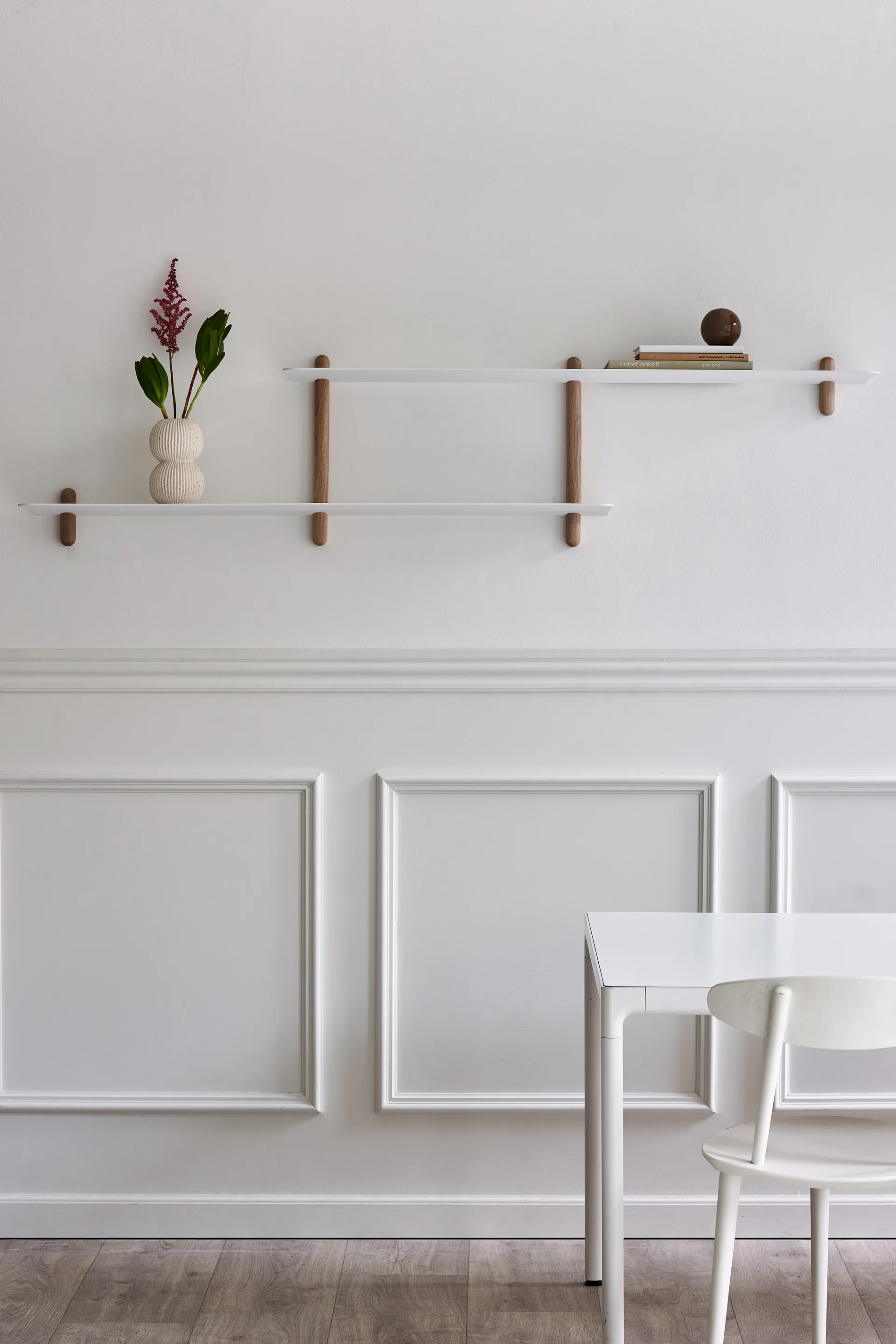 Nivo Regal H large, Helle Eiche-Weiß Gejst