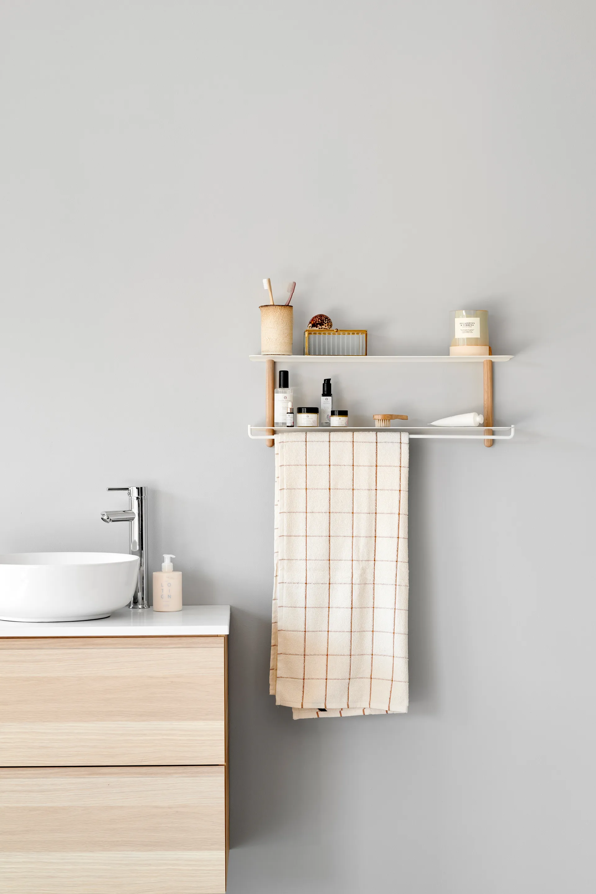 Nivo Stange für Regal, Weiß Gejst