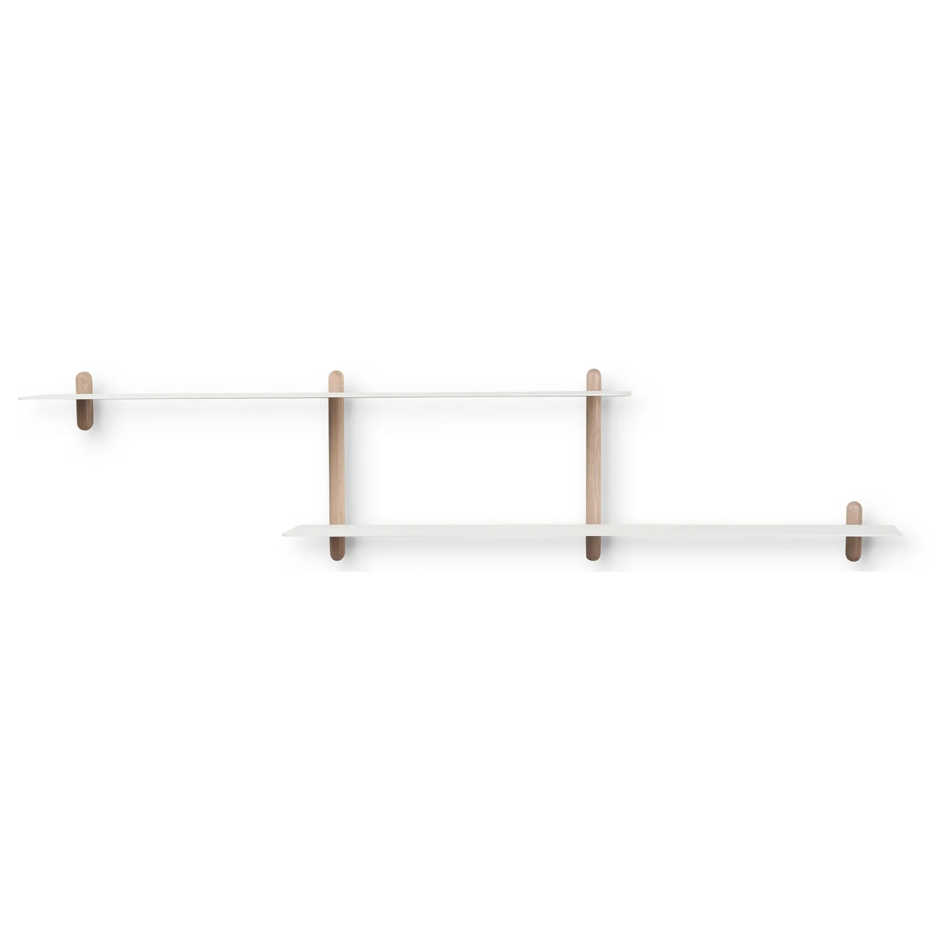 Nivo Wandregal H, Eiche hell-weiß Gejst