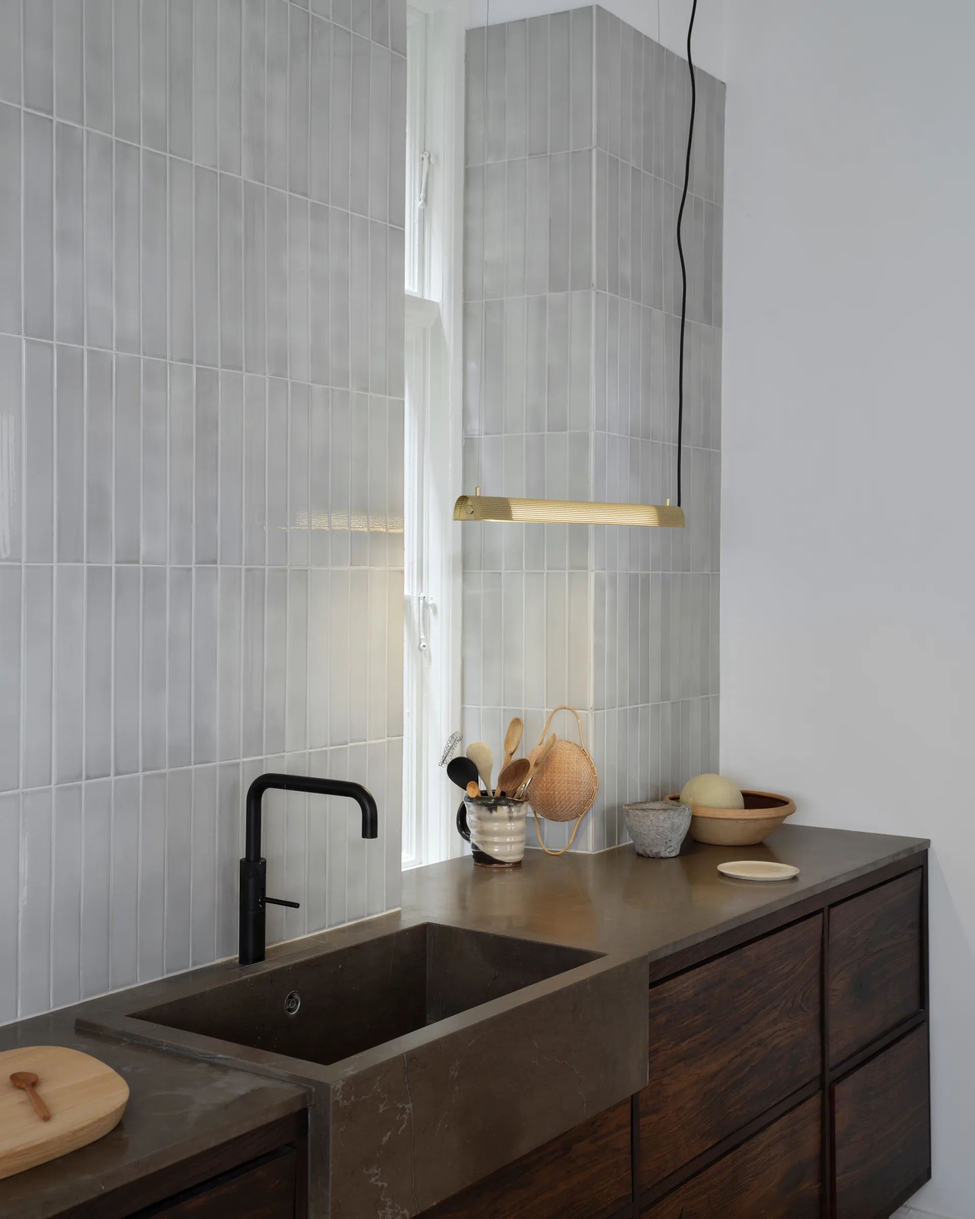 Radent Pendelleuchte short 70 cm, Messing Gejst