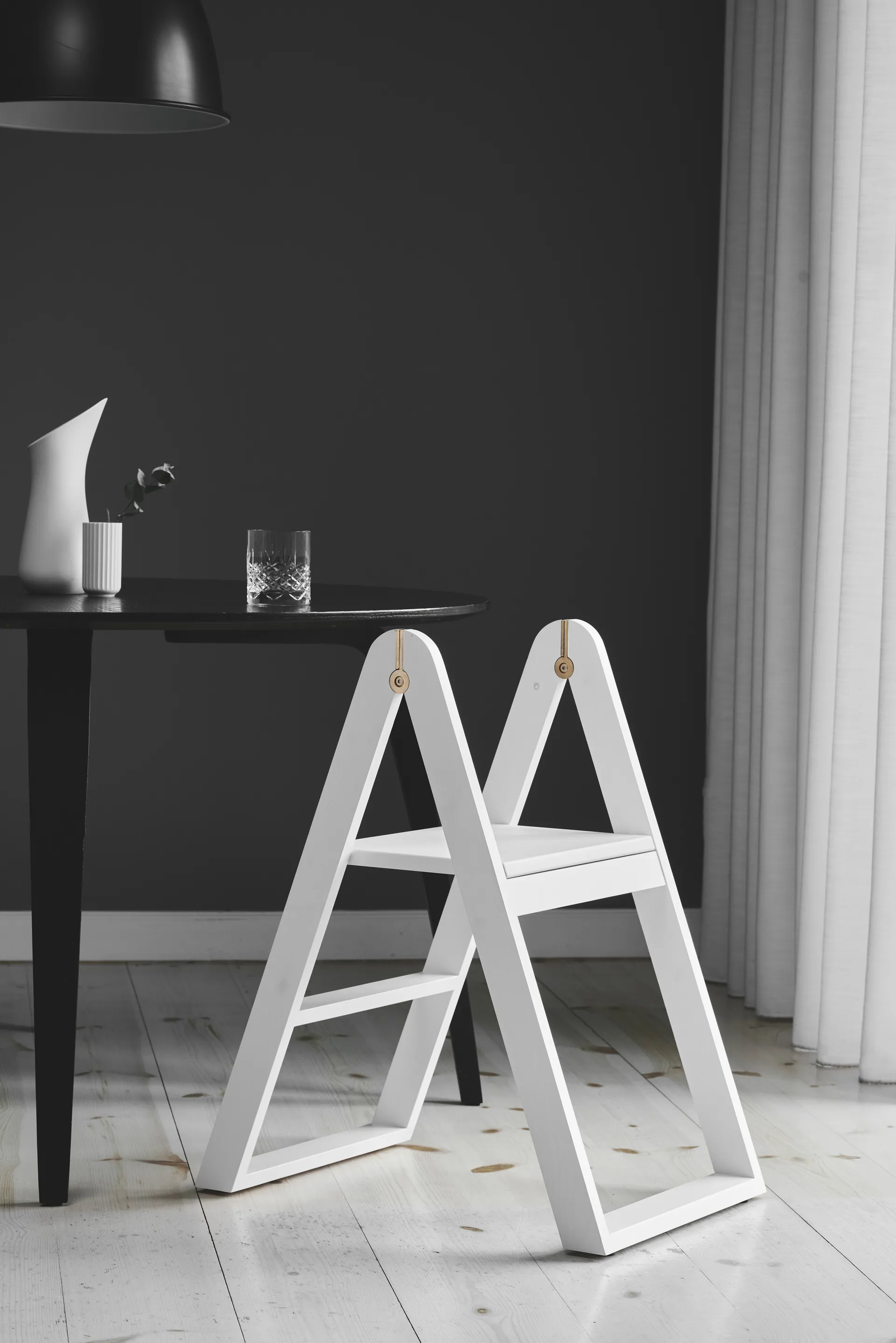 Reech stepladder Leiter, Weiß Gejst