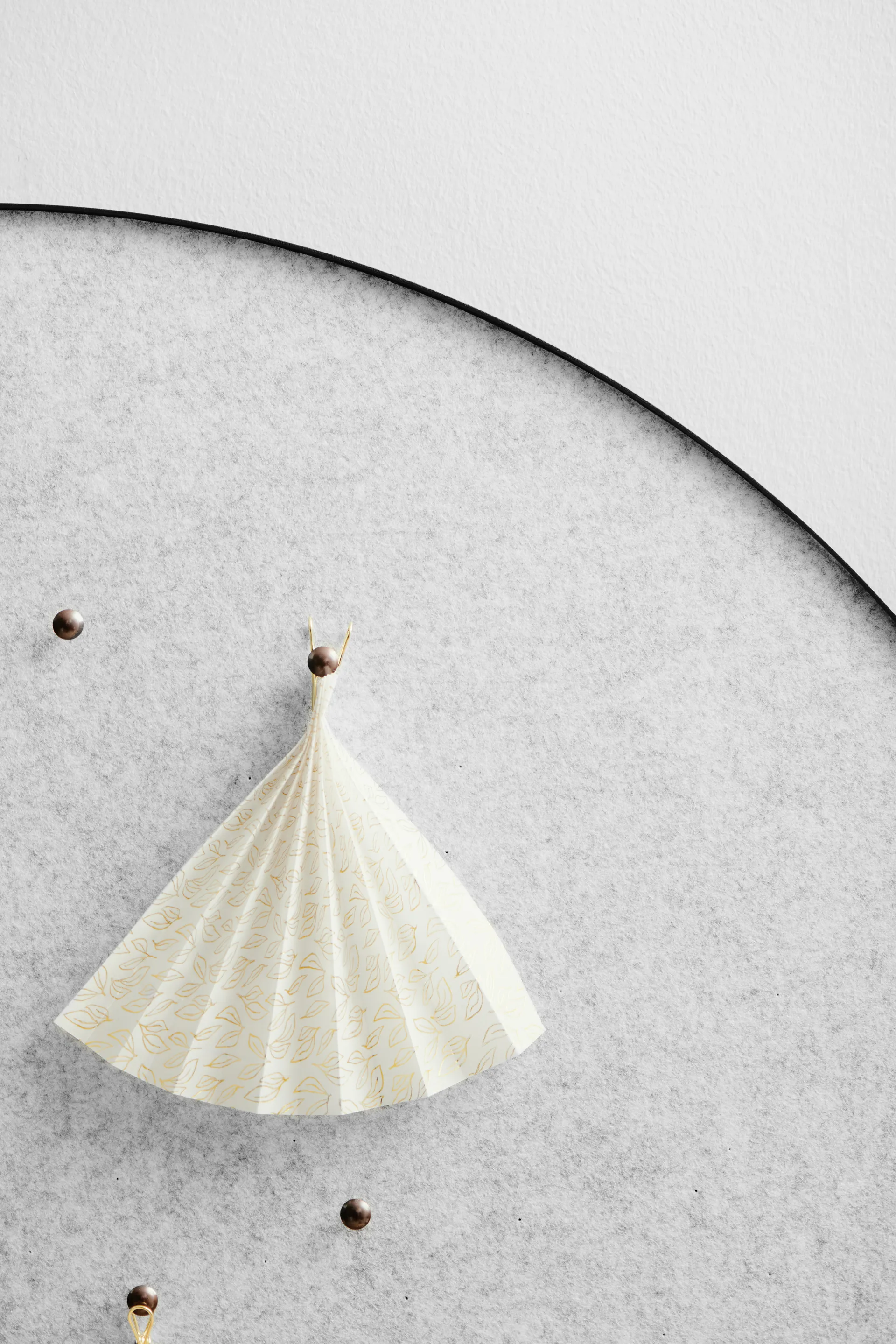 Retell pinboard Pinnwand Ø80cm, Hellgrau Gejst