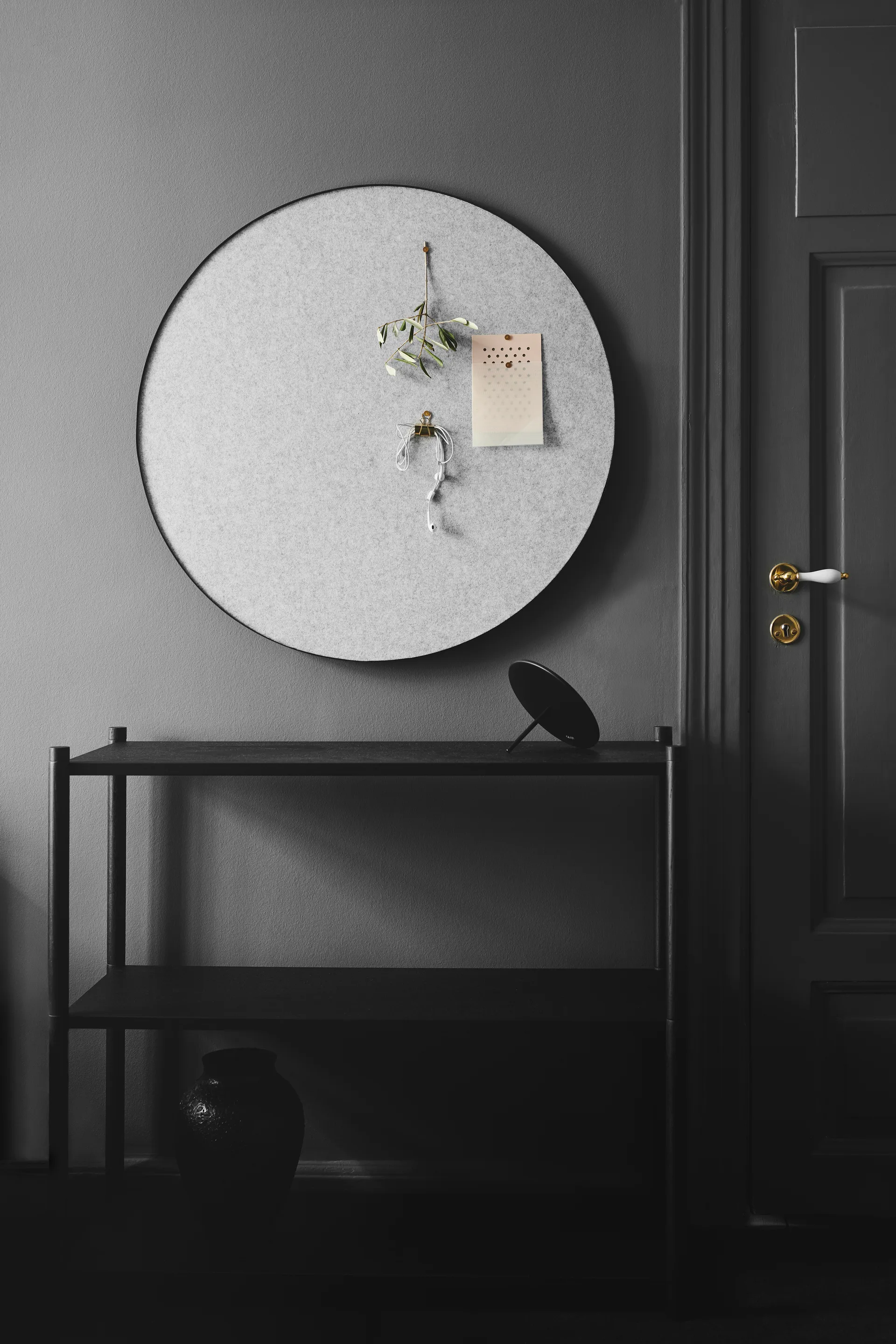 Retell pinboard Pinnwand Ø80cm, Hellgrau Gejst