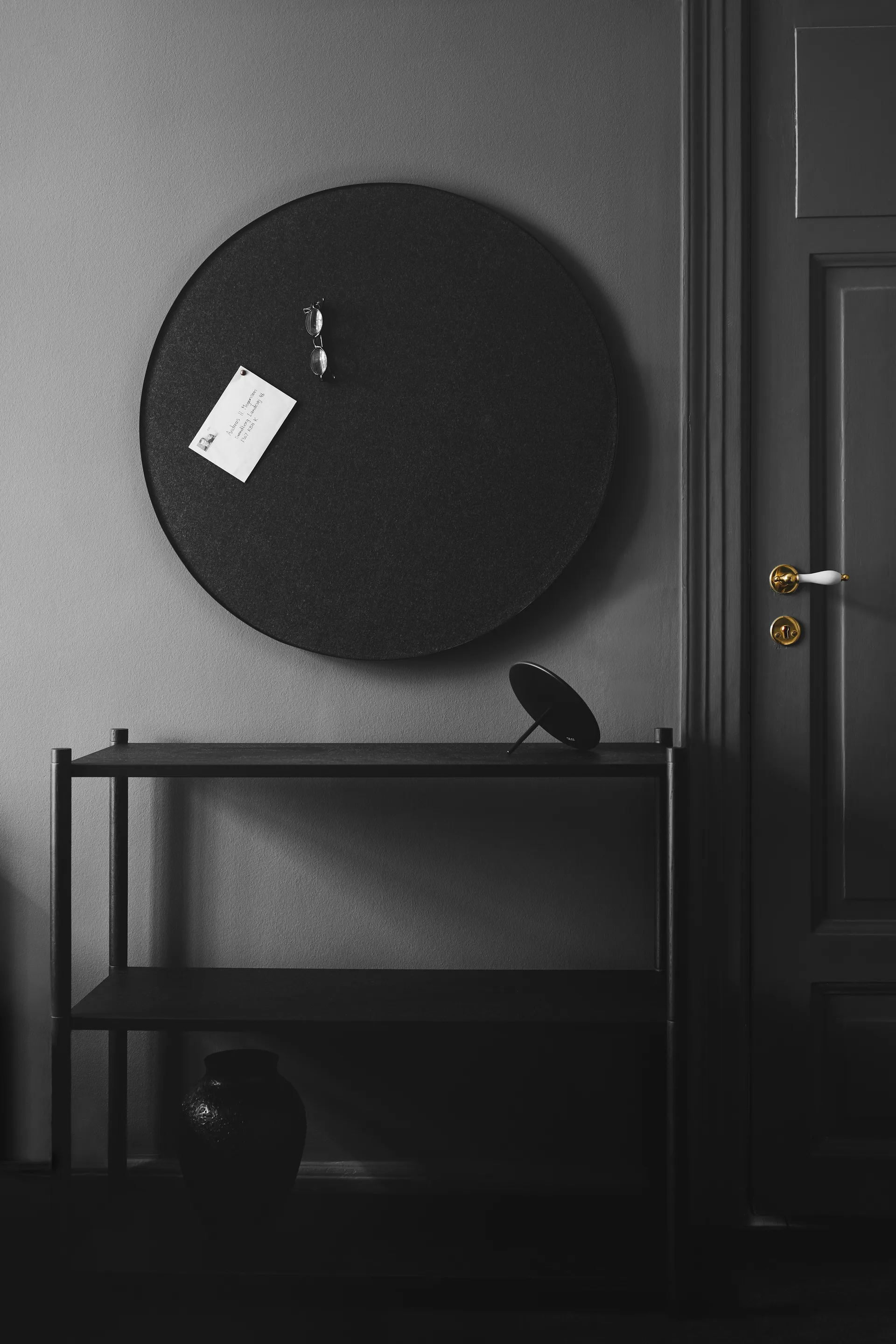 Retell pinboard Pinnwand Ø80cm, Schwarz Gejst