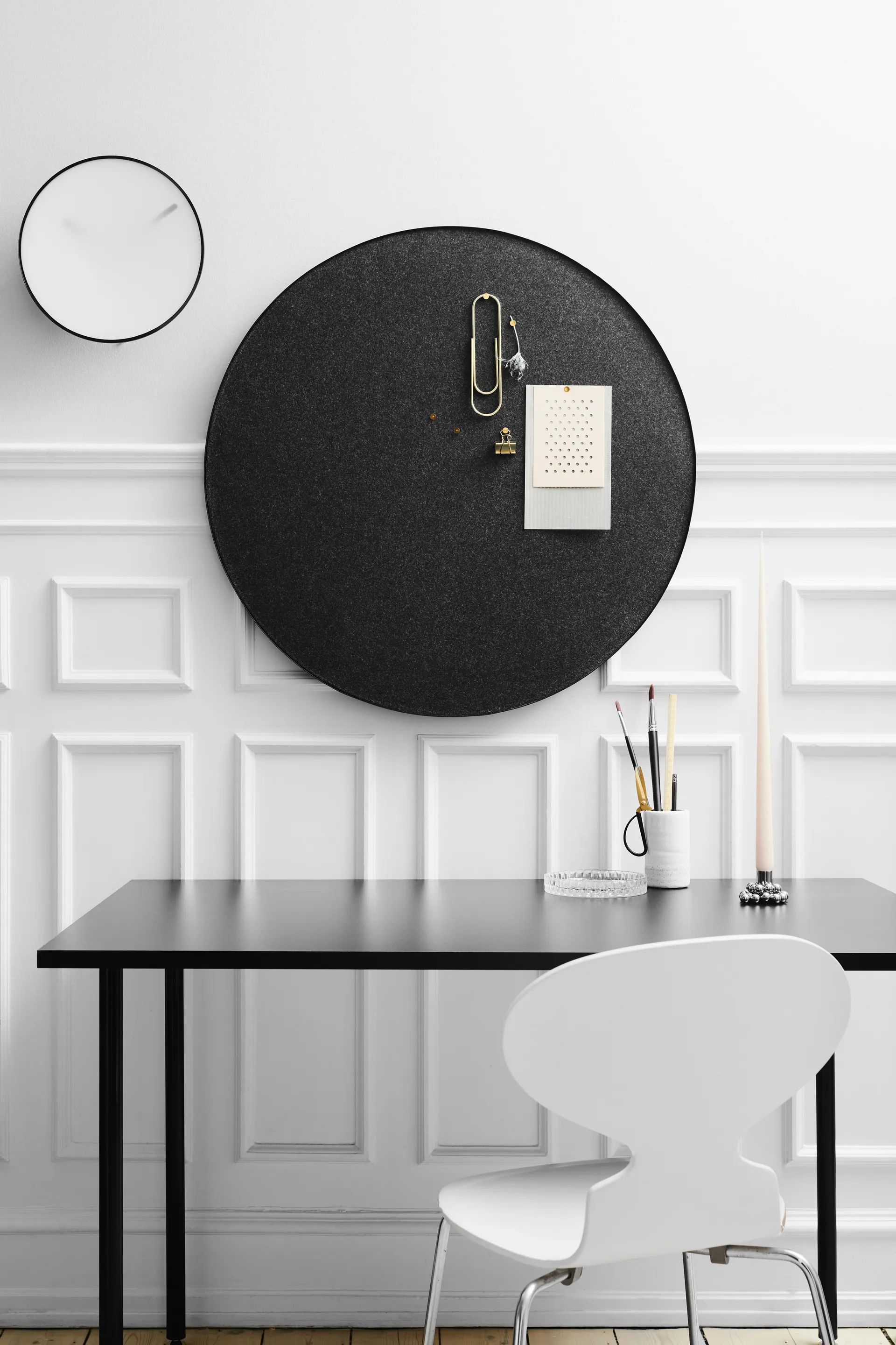 Retell pinboard Pinnwand Ø80cm, Schwarz Gejst