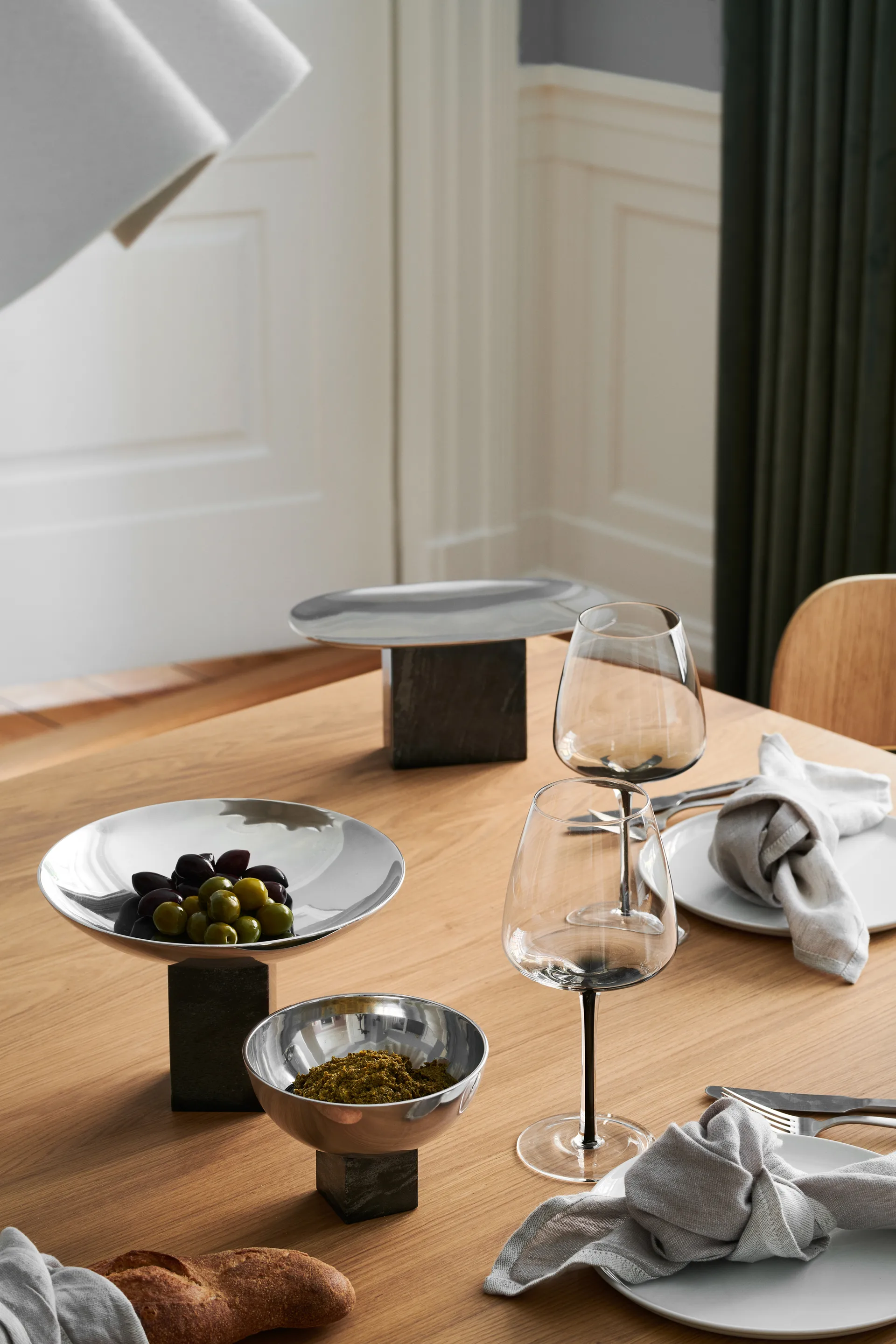 Sapoto Schale medium Ø22cm, Silver Gejst