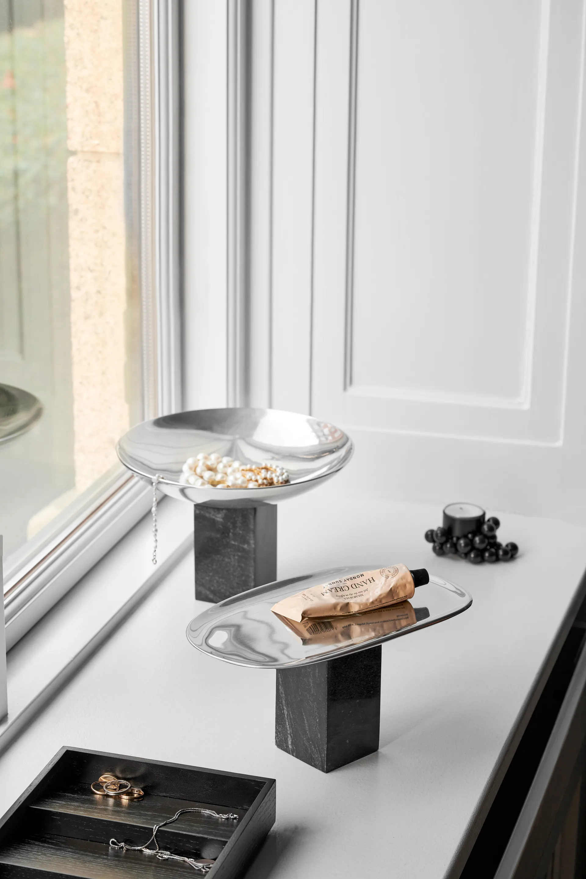 Sapoto Schale medium Ø22cm, Silver Gejst