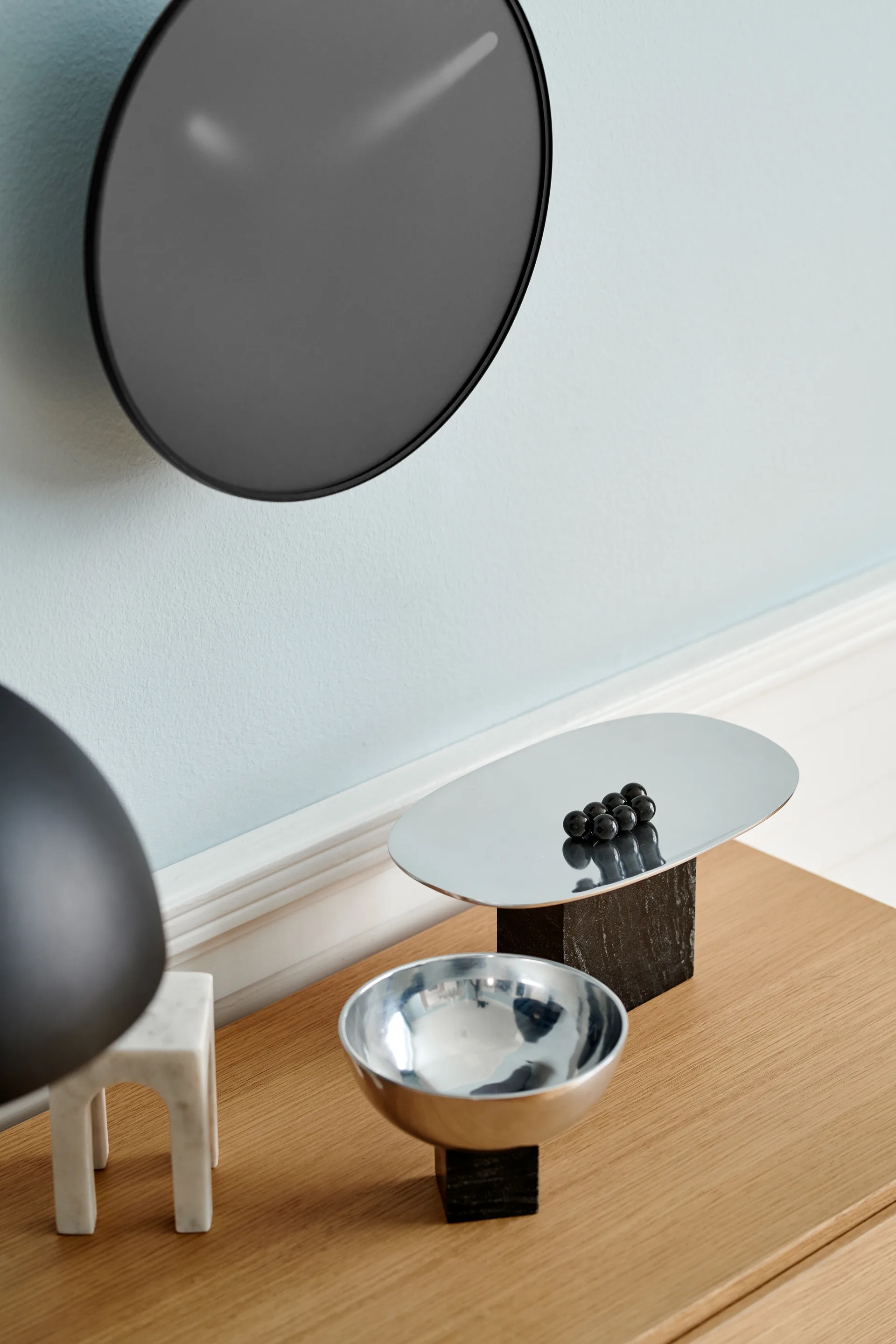 Sapoto Tablett 15 x 25cm, Silver Gejst