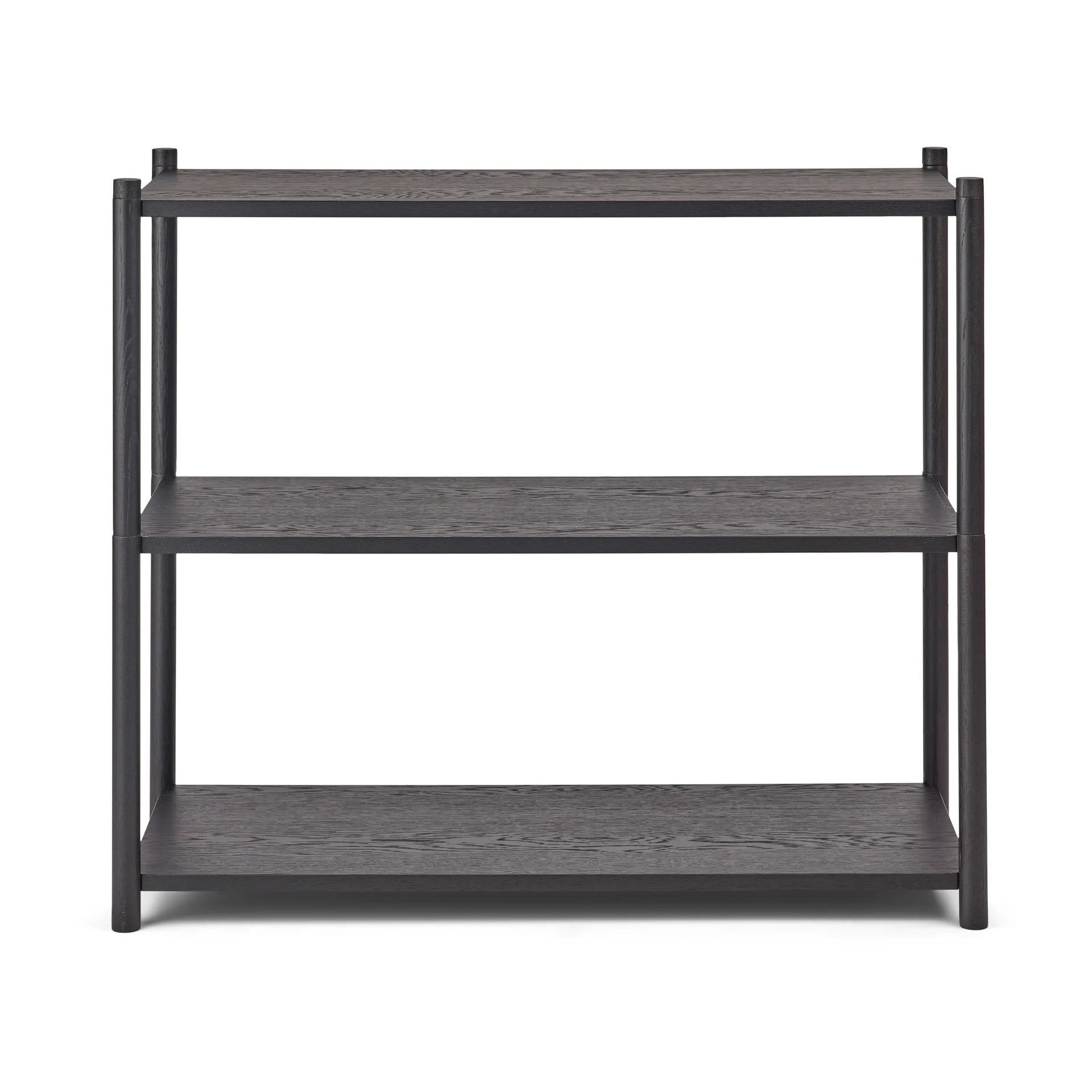 Sceene bookcase A, Schwarz gebeizte Eiche Gejst