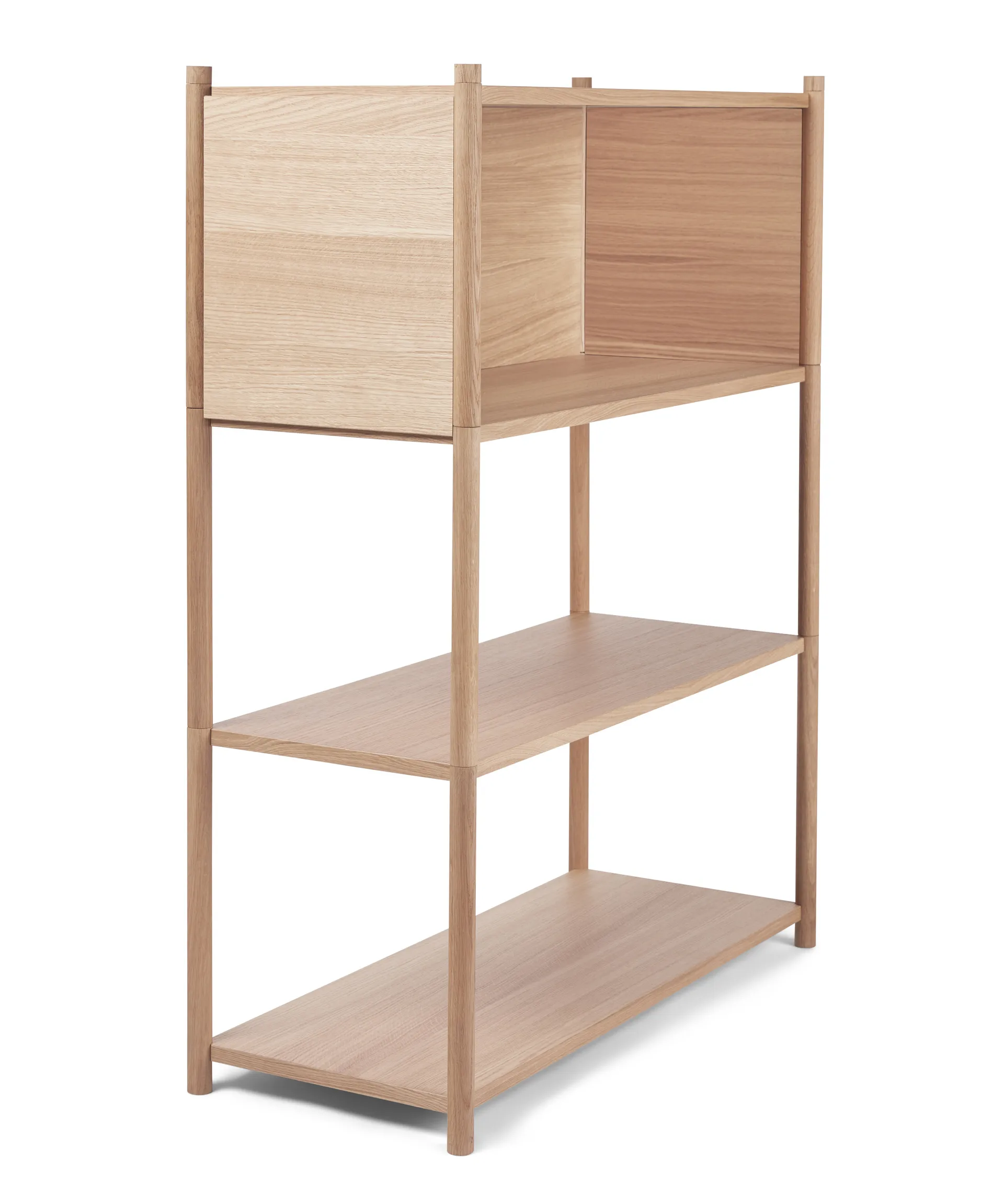 Sceene bookcase B, Helle Eiche Gejst