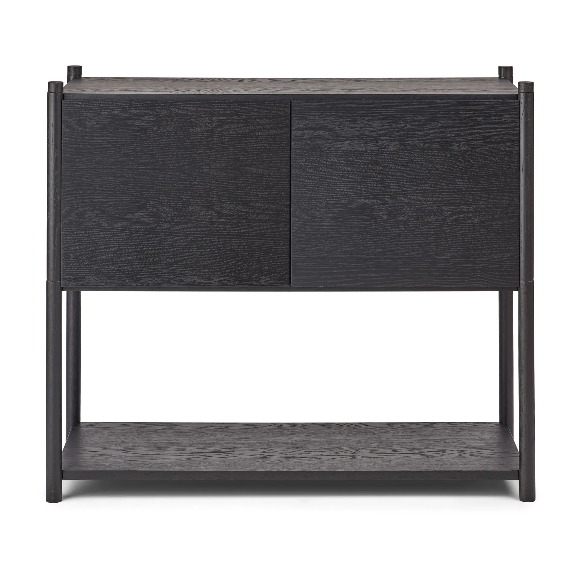 Sceene bookcase C, Schwarz gebeizte Eiche Gejst
