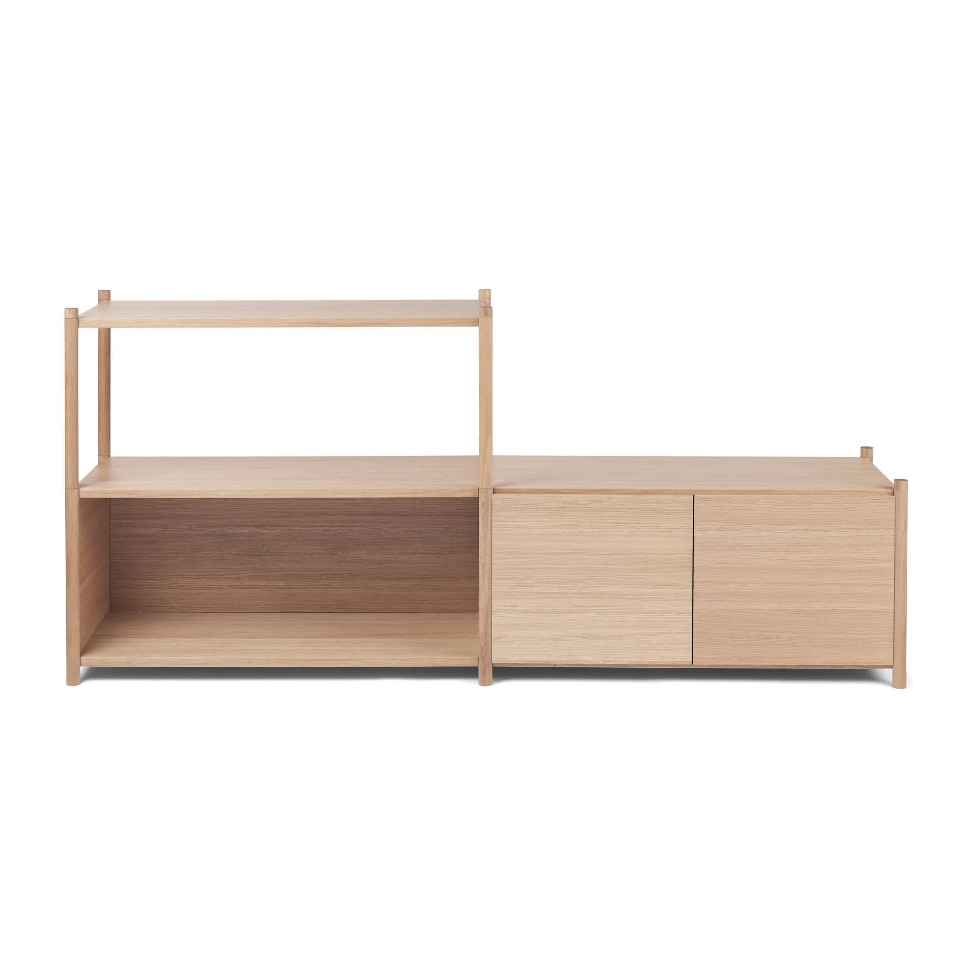 Sceene bookcase D, Helle Eiche Gejst