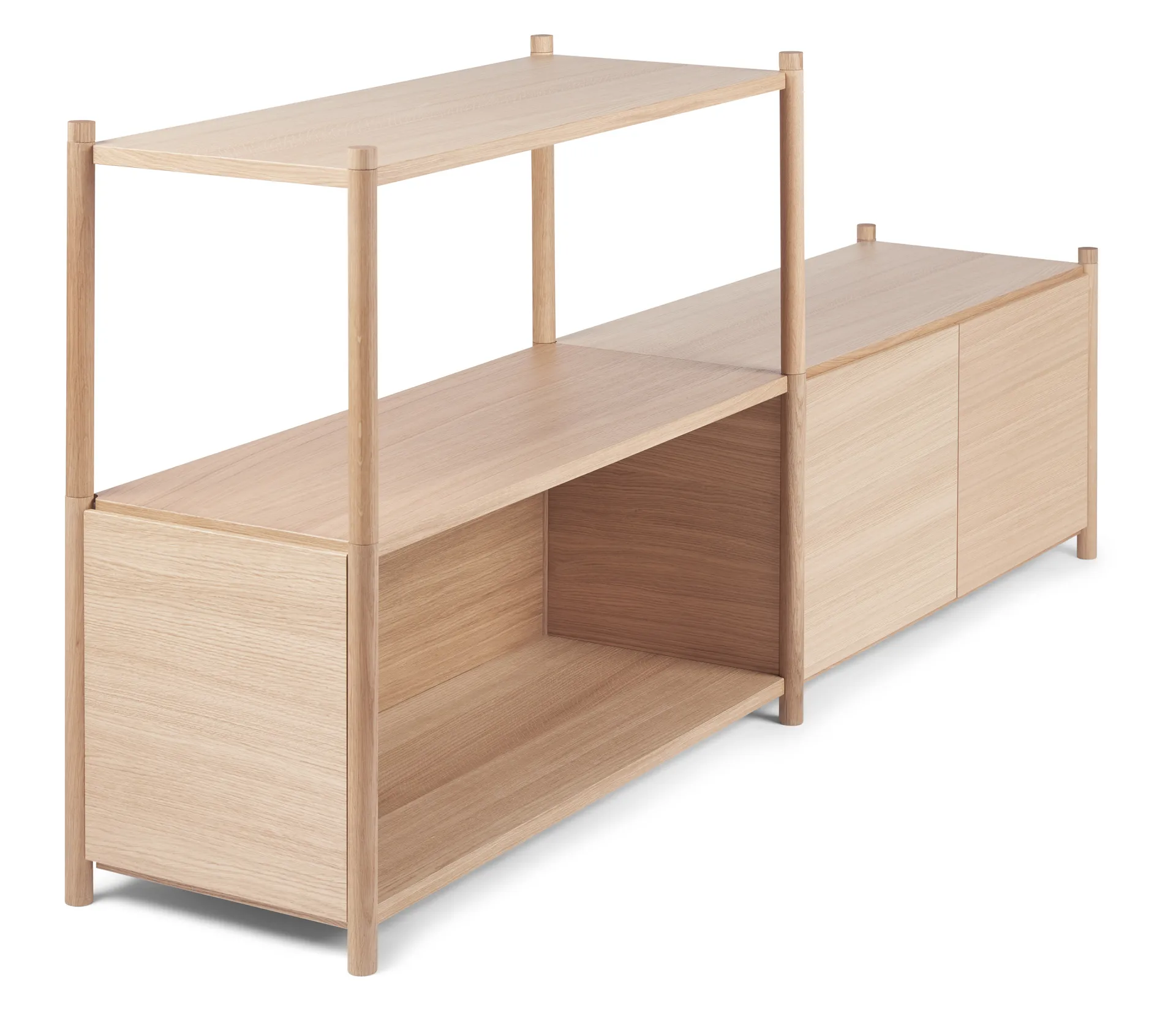 Sceene bookcase D, Helle Eiche Gejst