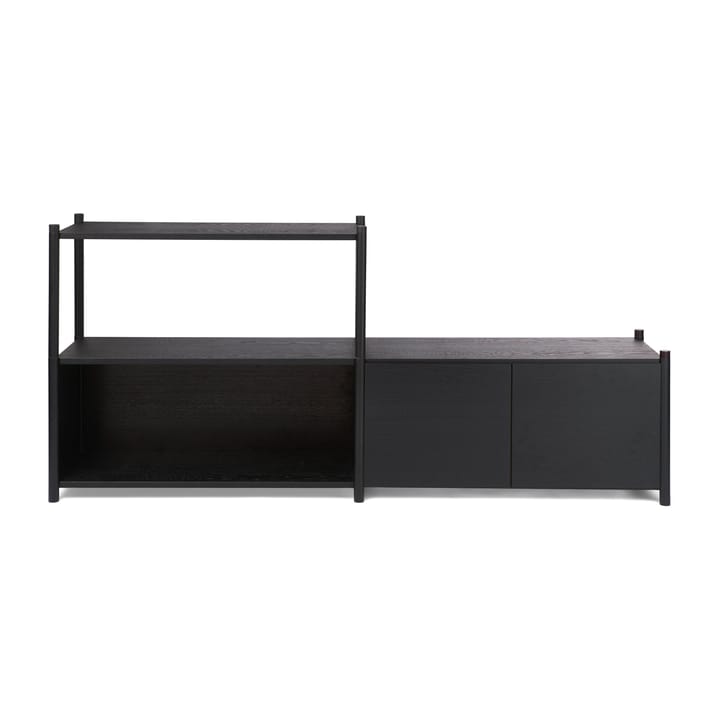 Sceene bookcase D - Schwarz gebeizte Eiche - Gejst