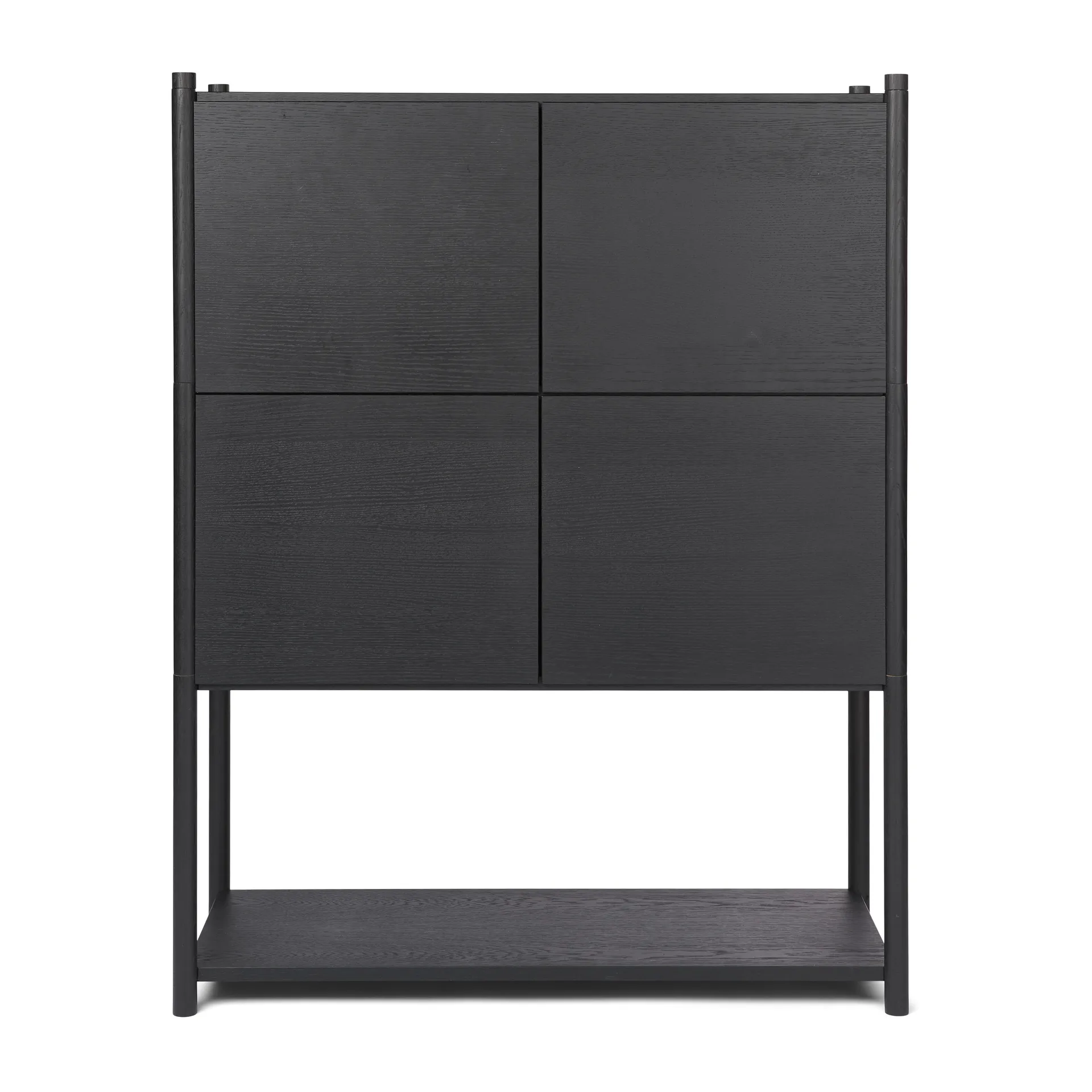 Sceene bookcase E, Schwarz gebeizte Eiche Gejst