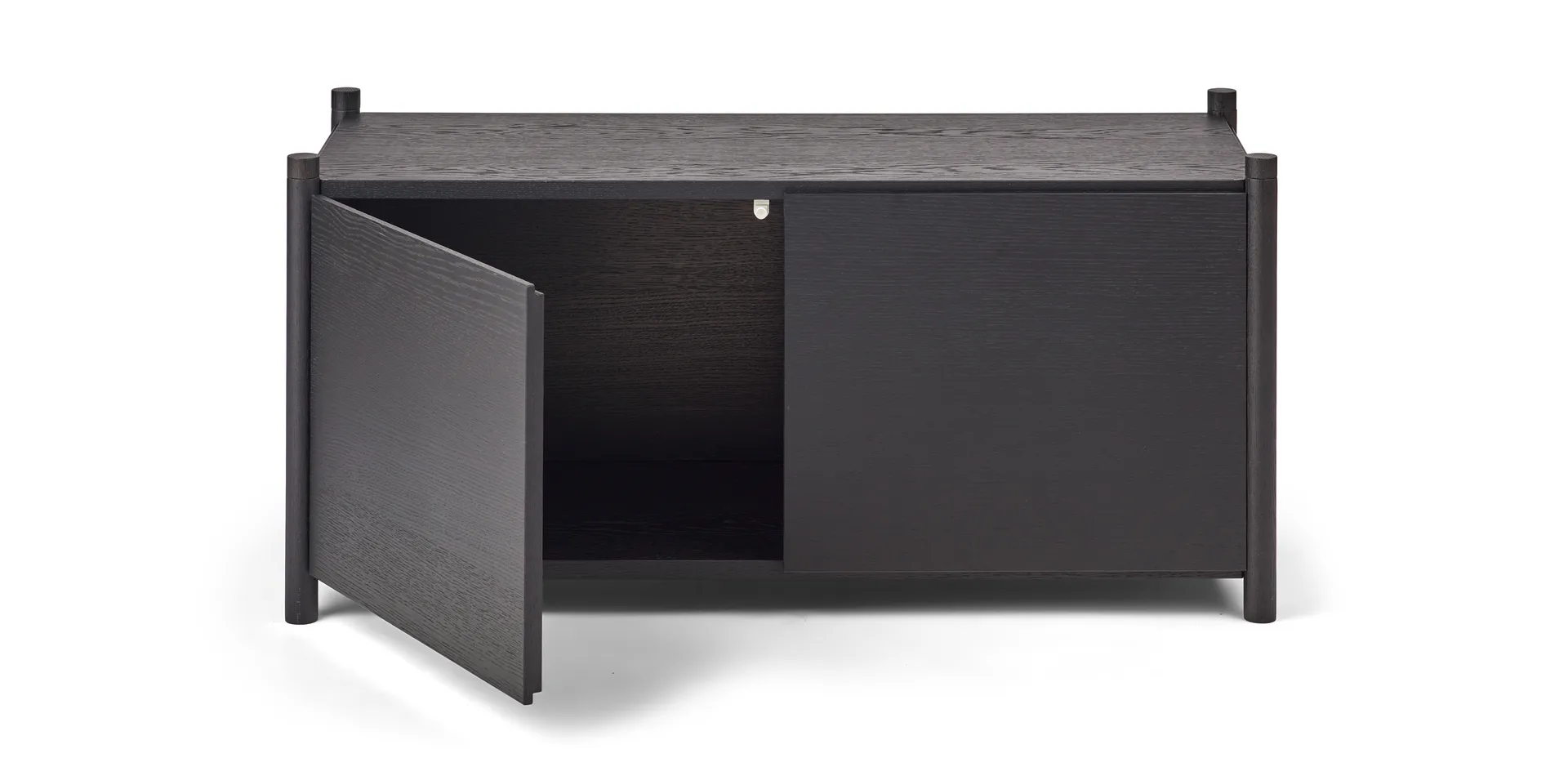 Sceene bookcase G, Schwarz gebeizte Eiche Gejst