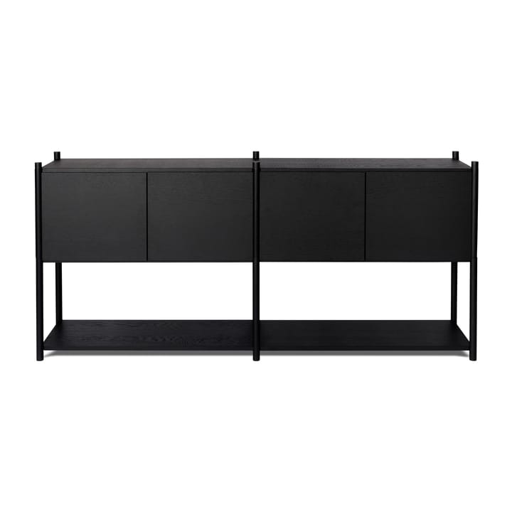 Sceene bookcase H - Schwarz gebeizte Eiche - Gejst